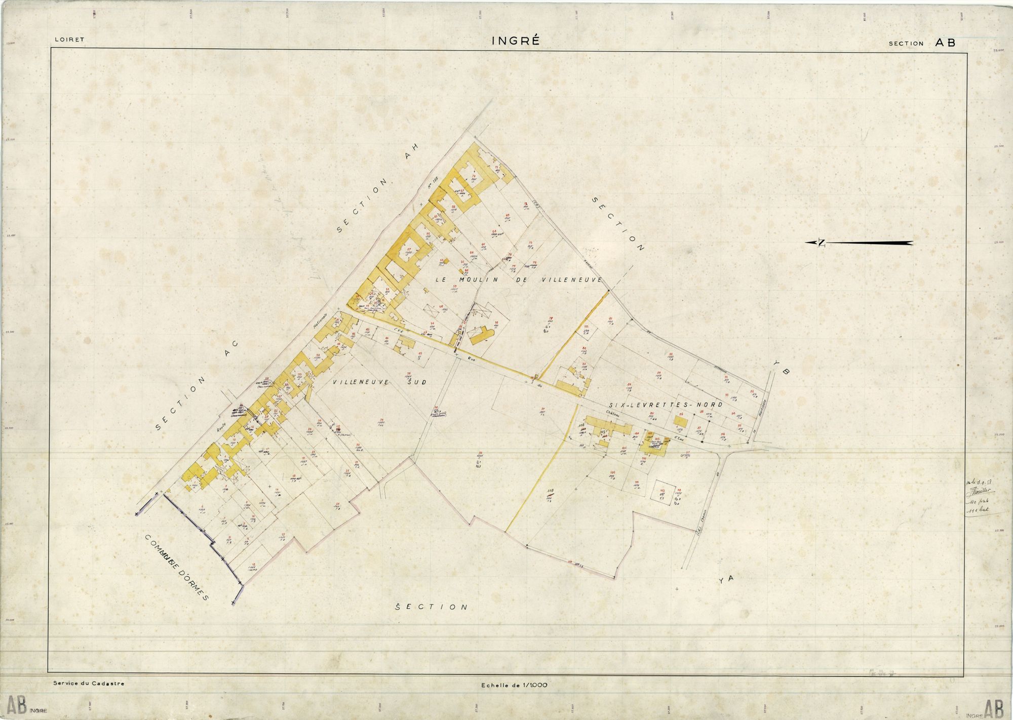 Ingré - Sections