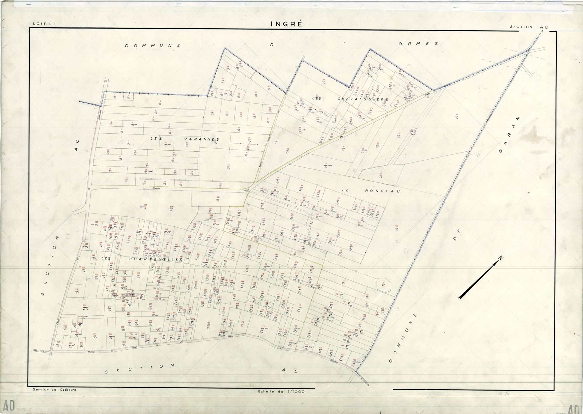 Ingré - Sections