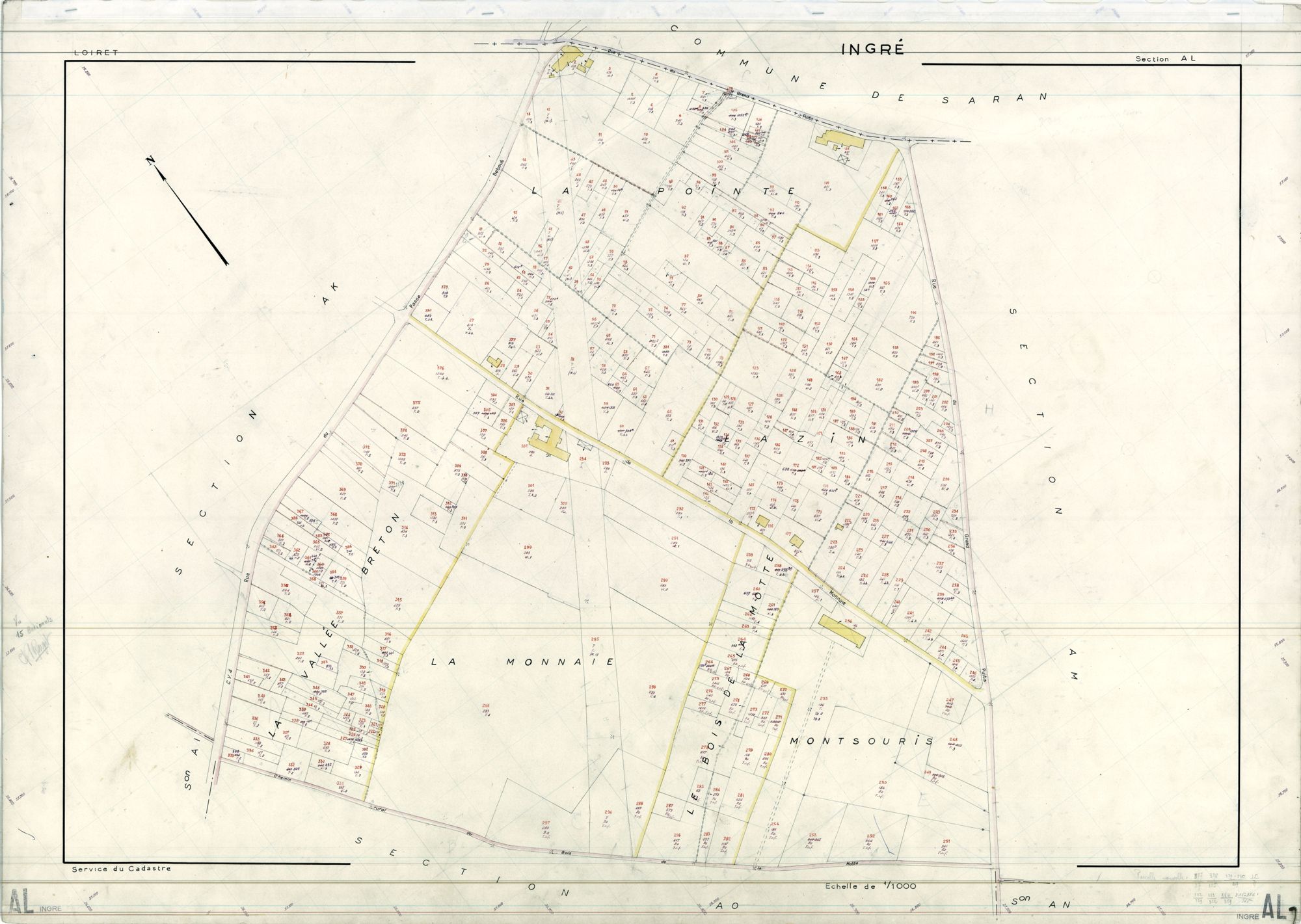 Ingré - Sections