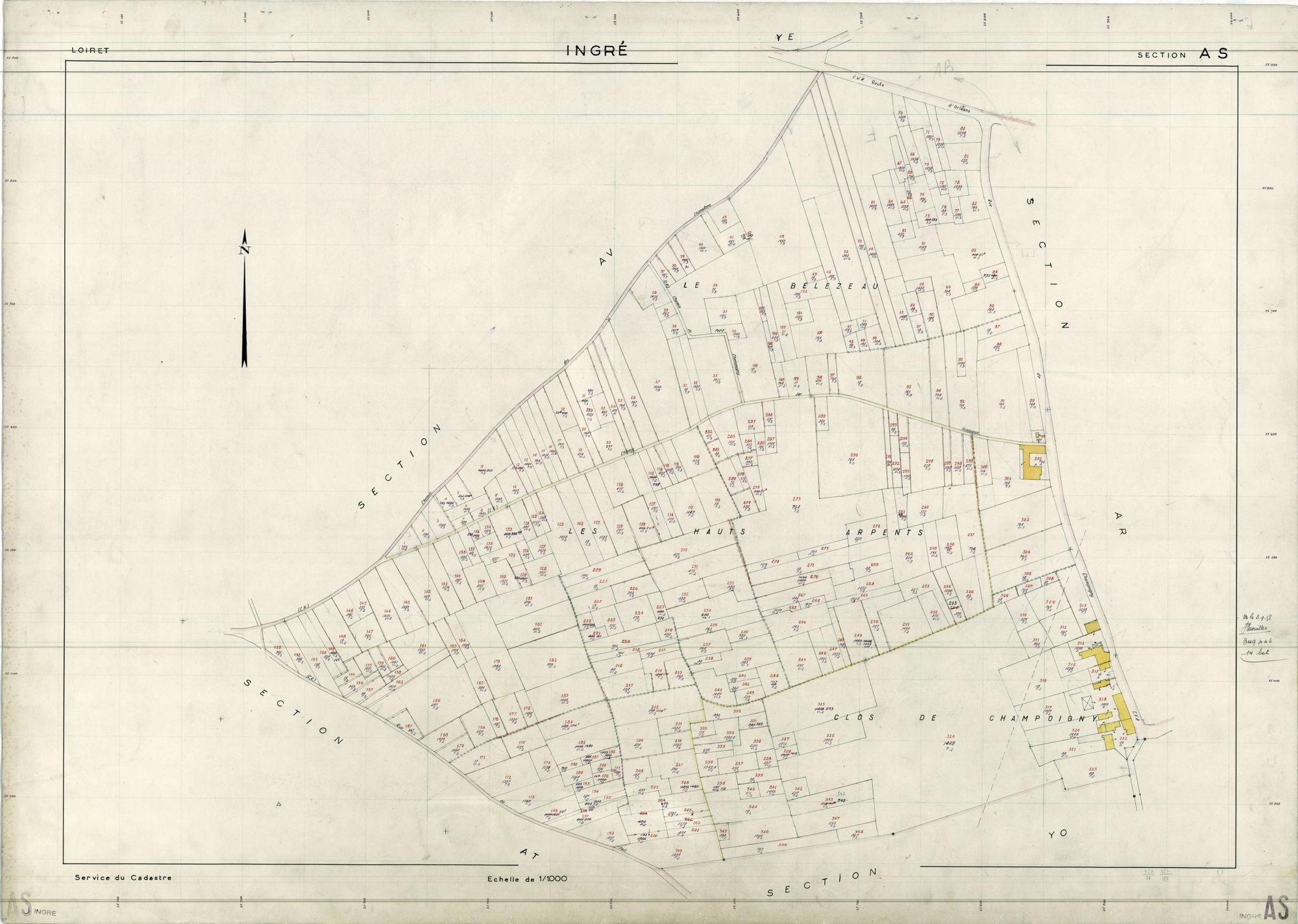 Ingré - Sections