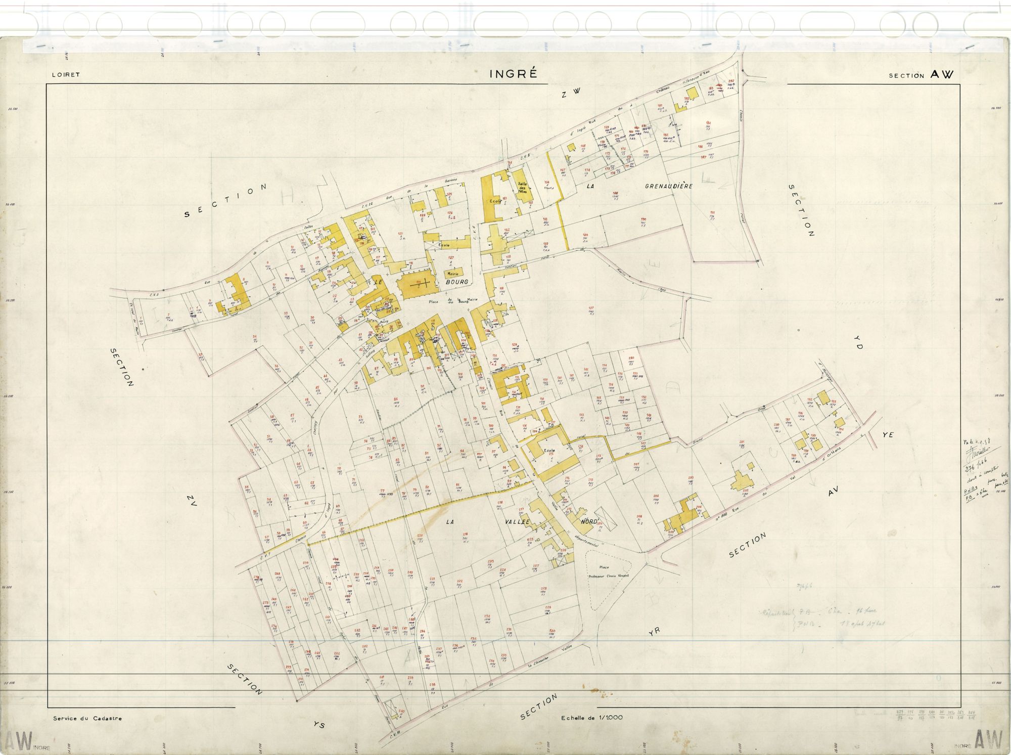 Ingré - Sections