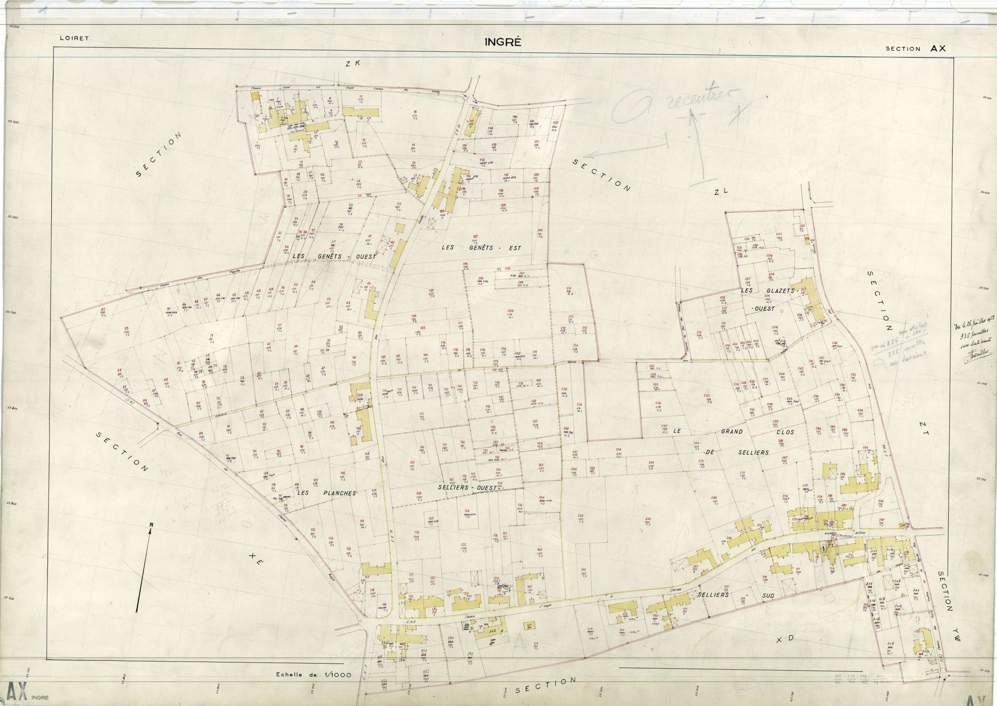 Ingré - Sections