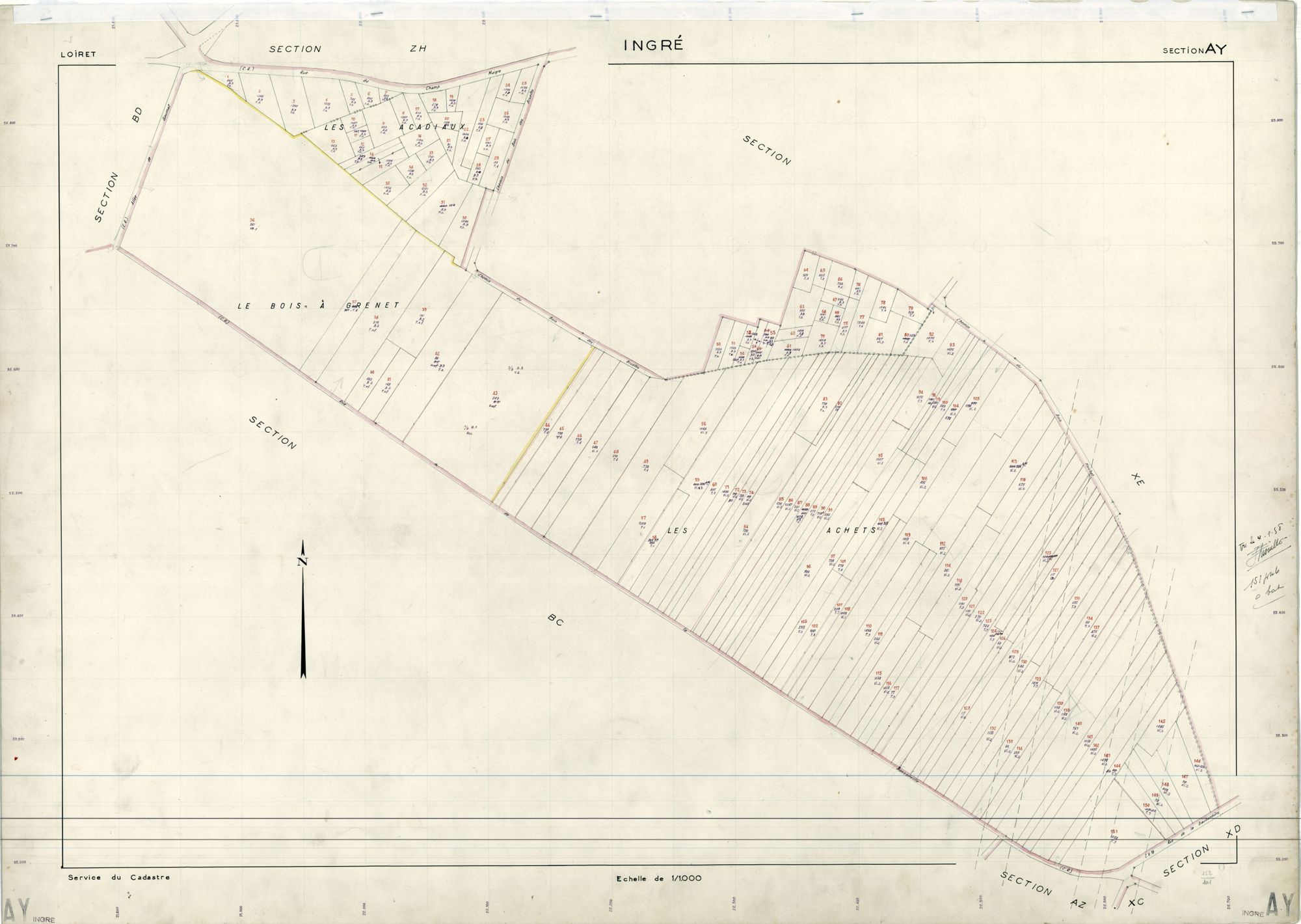 Ingré - Sections
