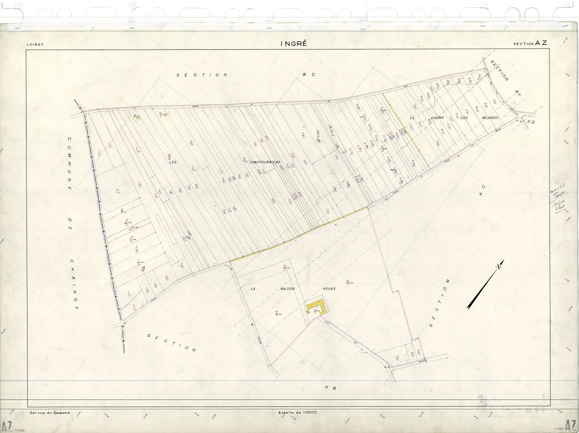 Ingré - Sections