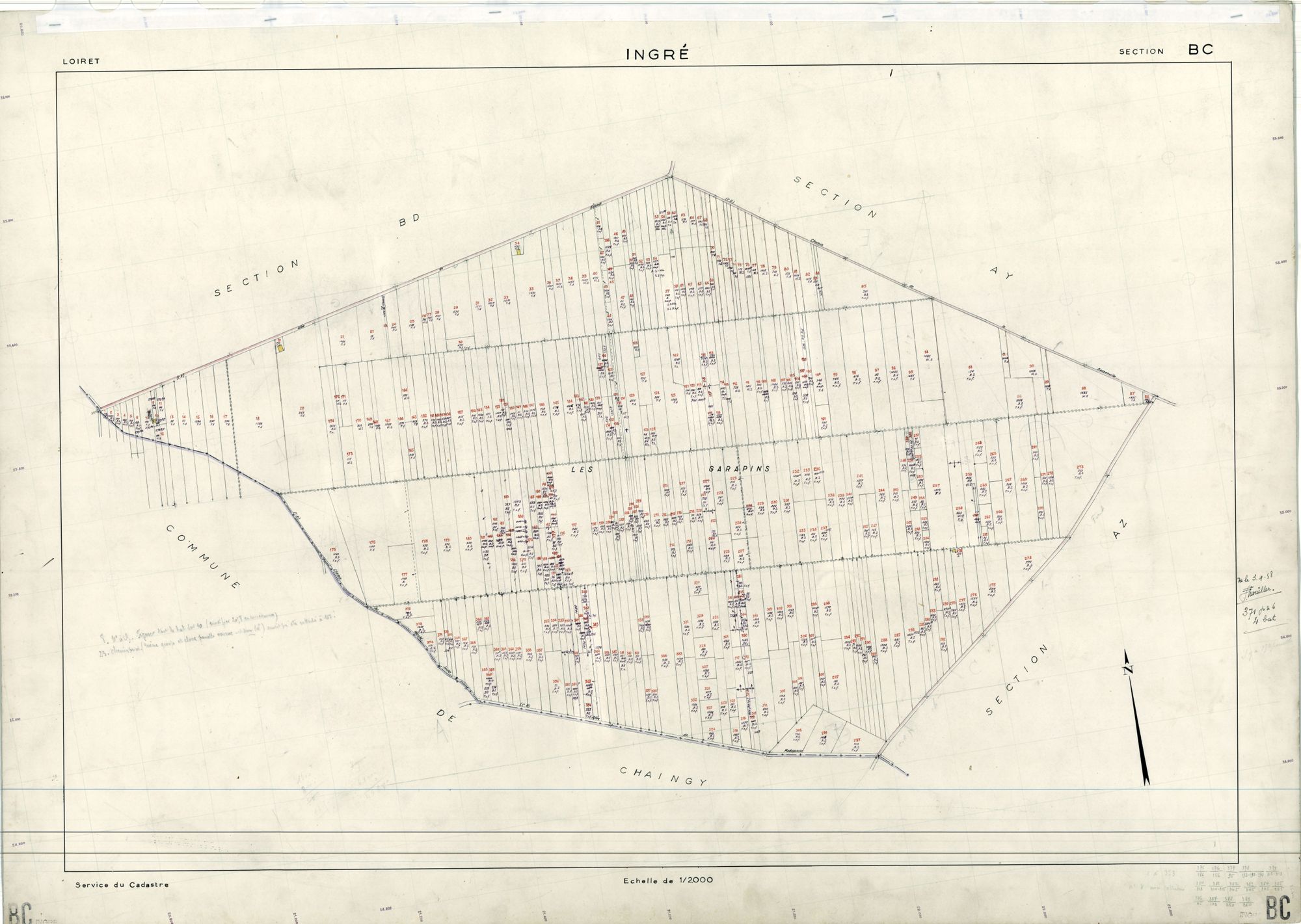 Ingré - Sections
