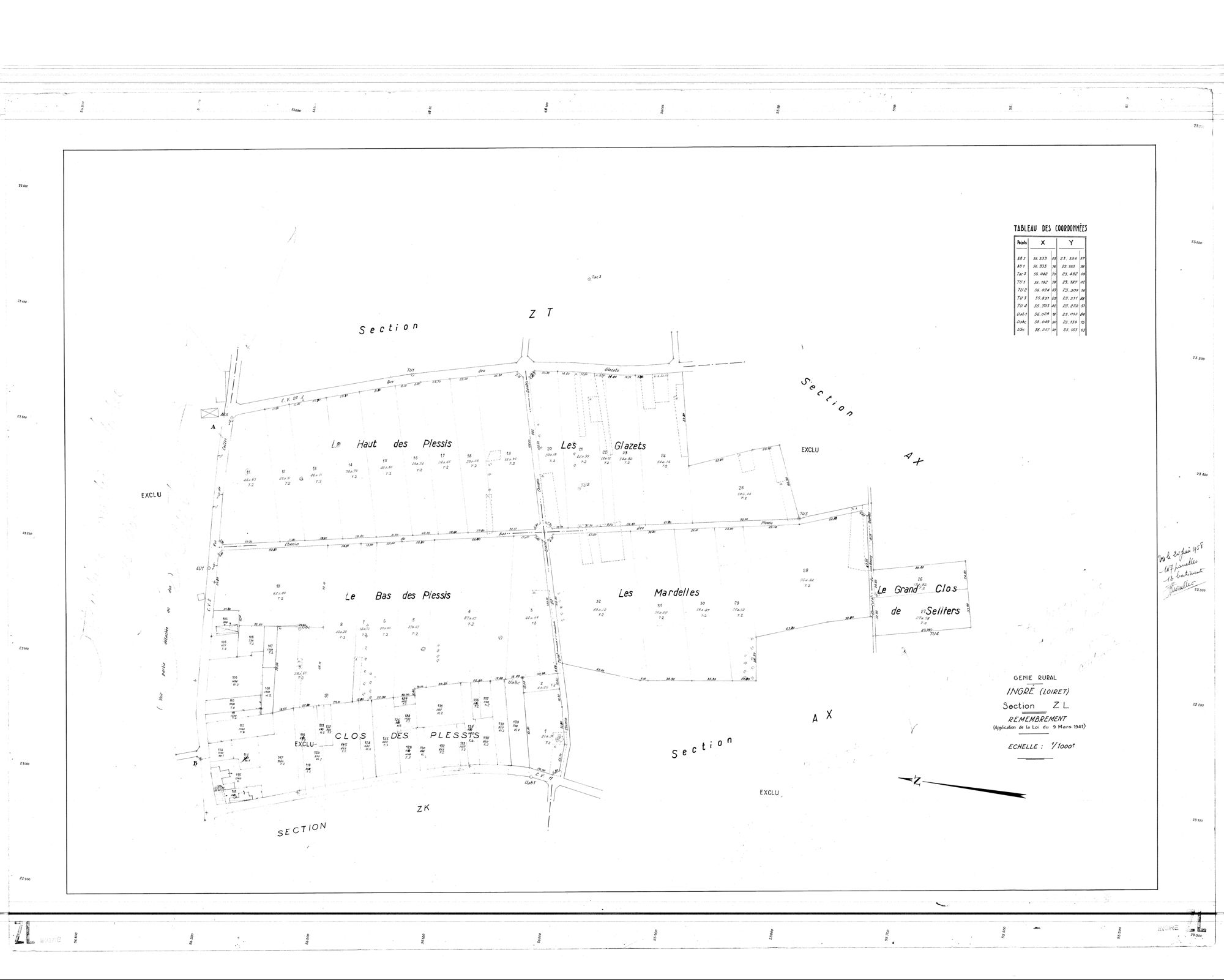 Ingré - Sections