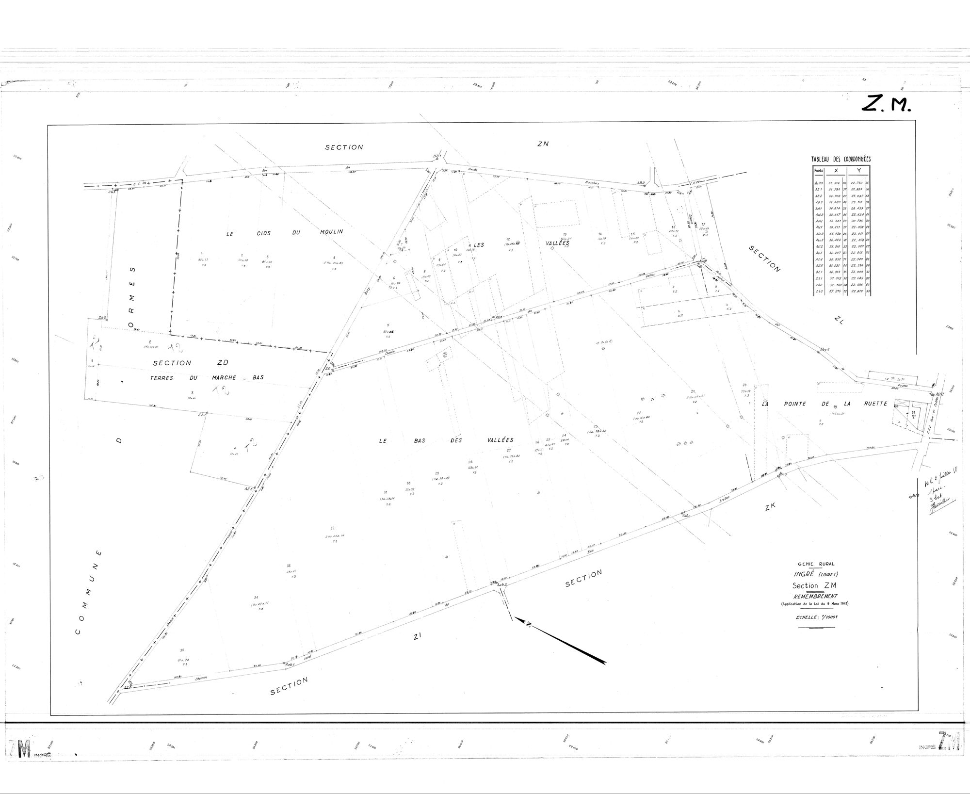 Ingré - Sections