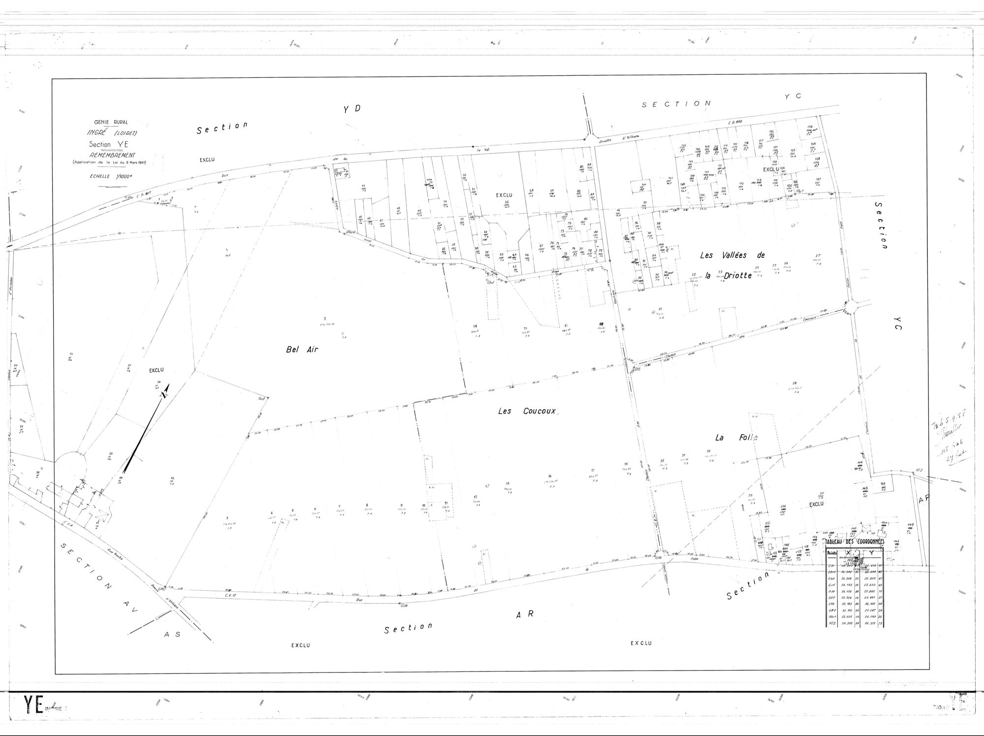 Ingré - Sections