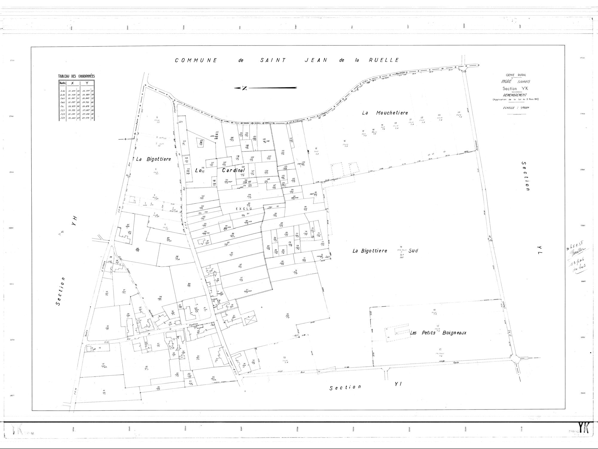 Ingré - Sections