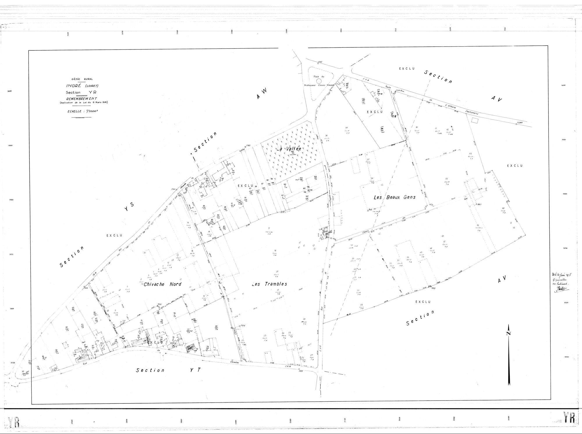 Ingré - Sections
