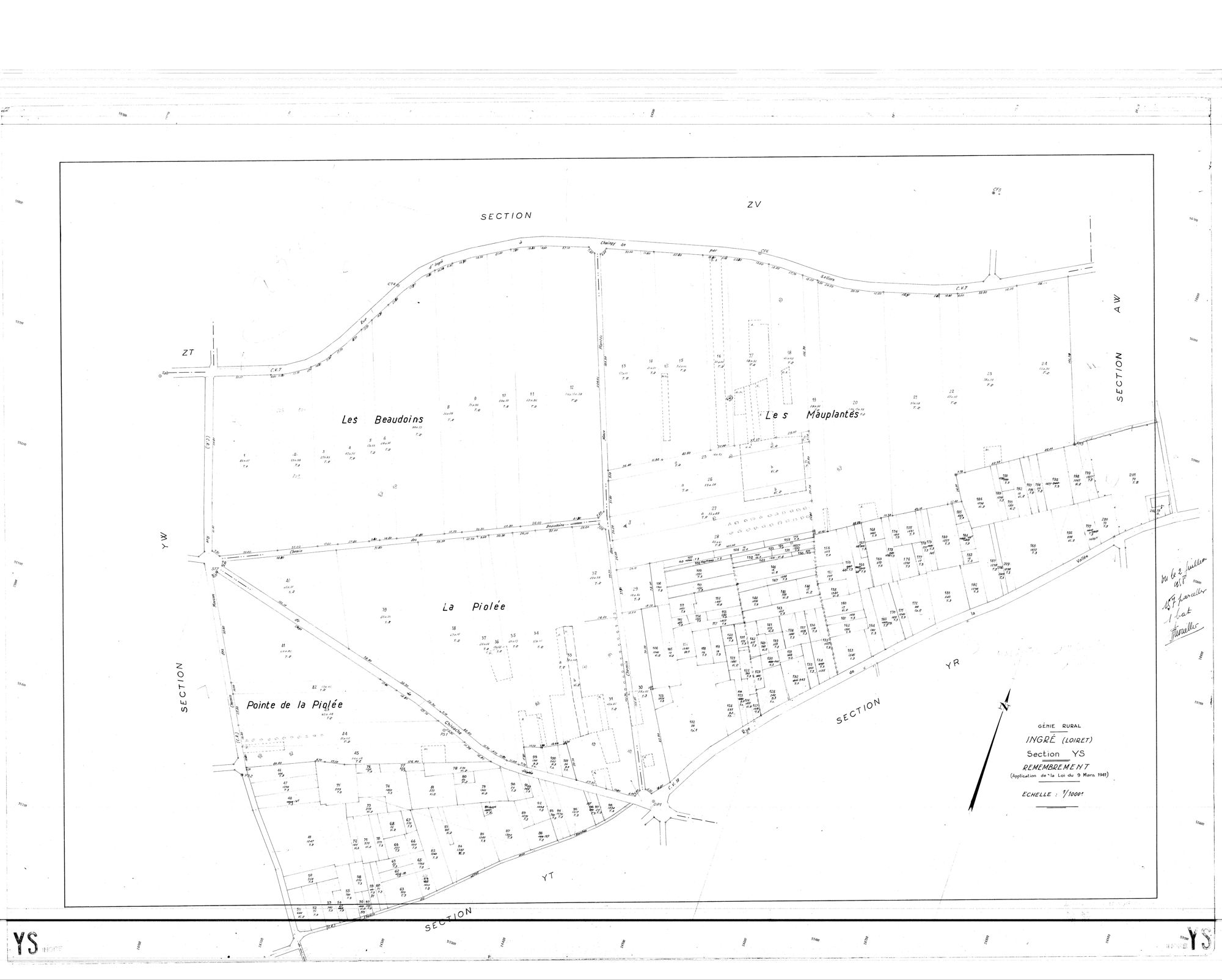 Ingré - Sections