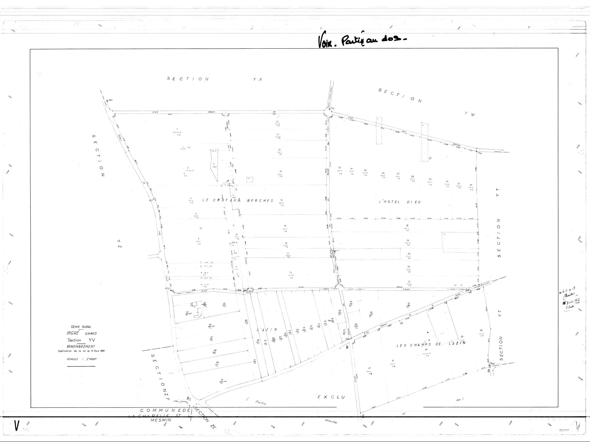 Ingré - Sections