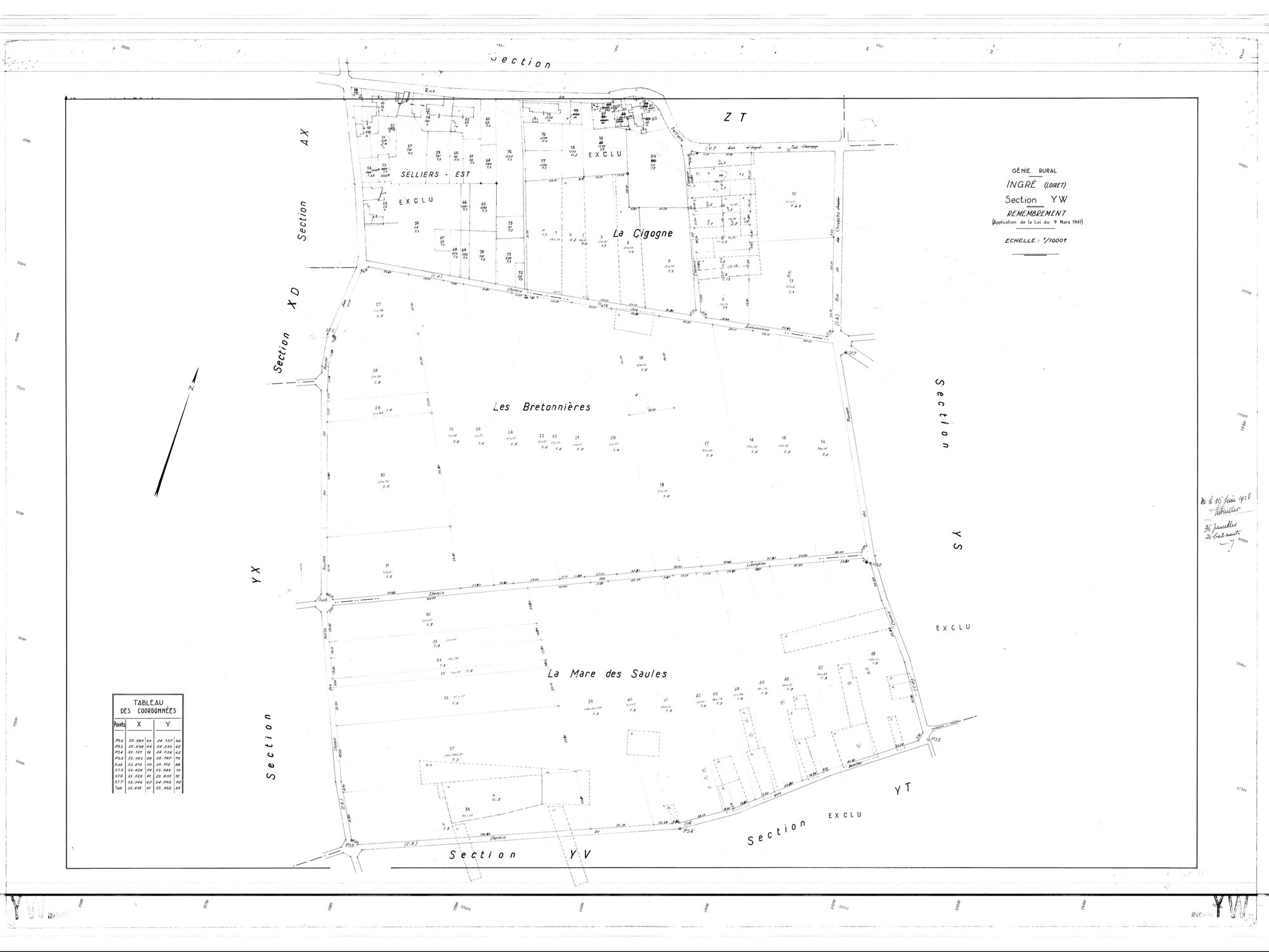 Ingré - Sections