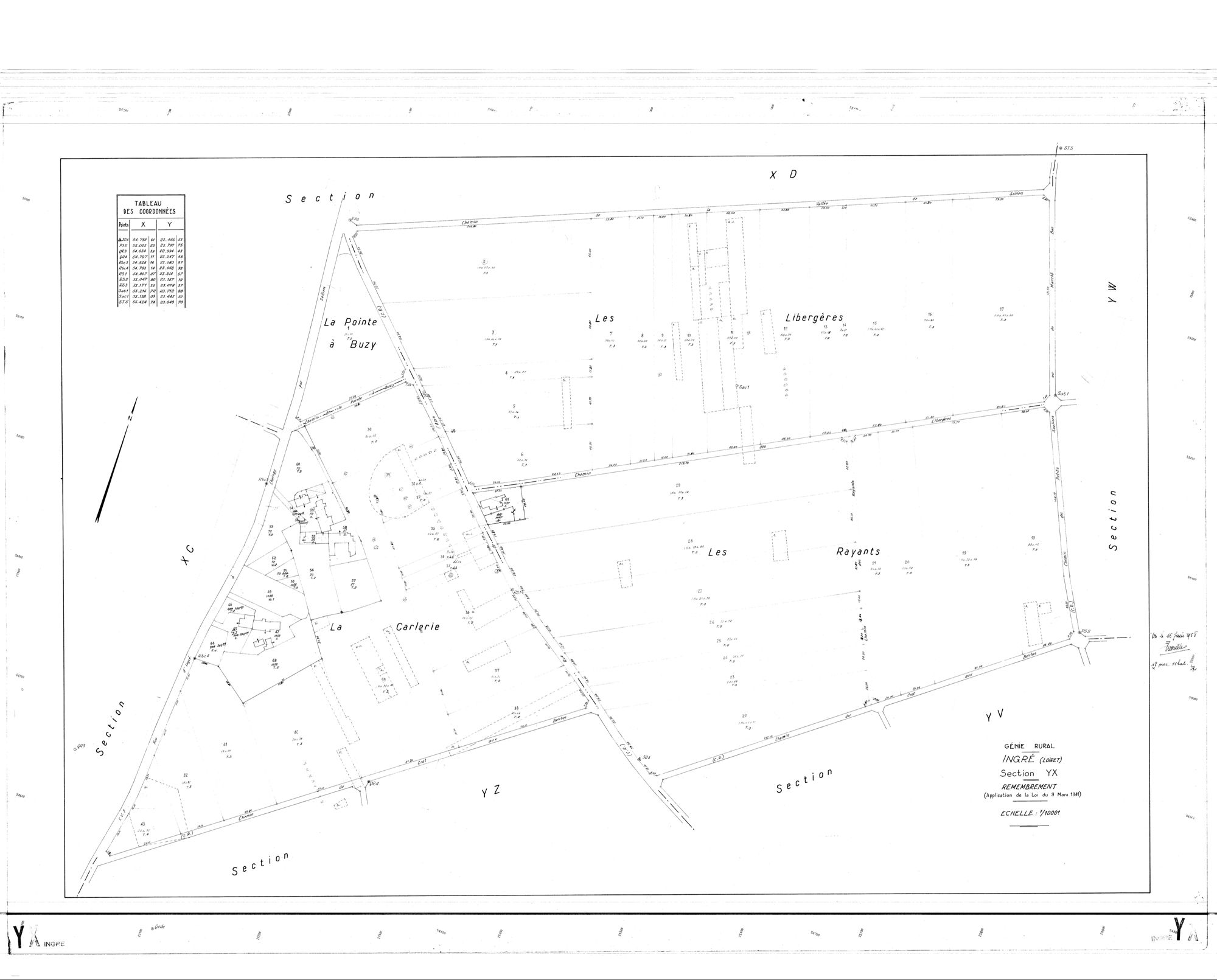 Ingré - Sections