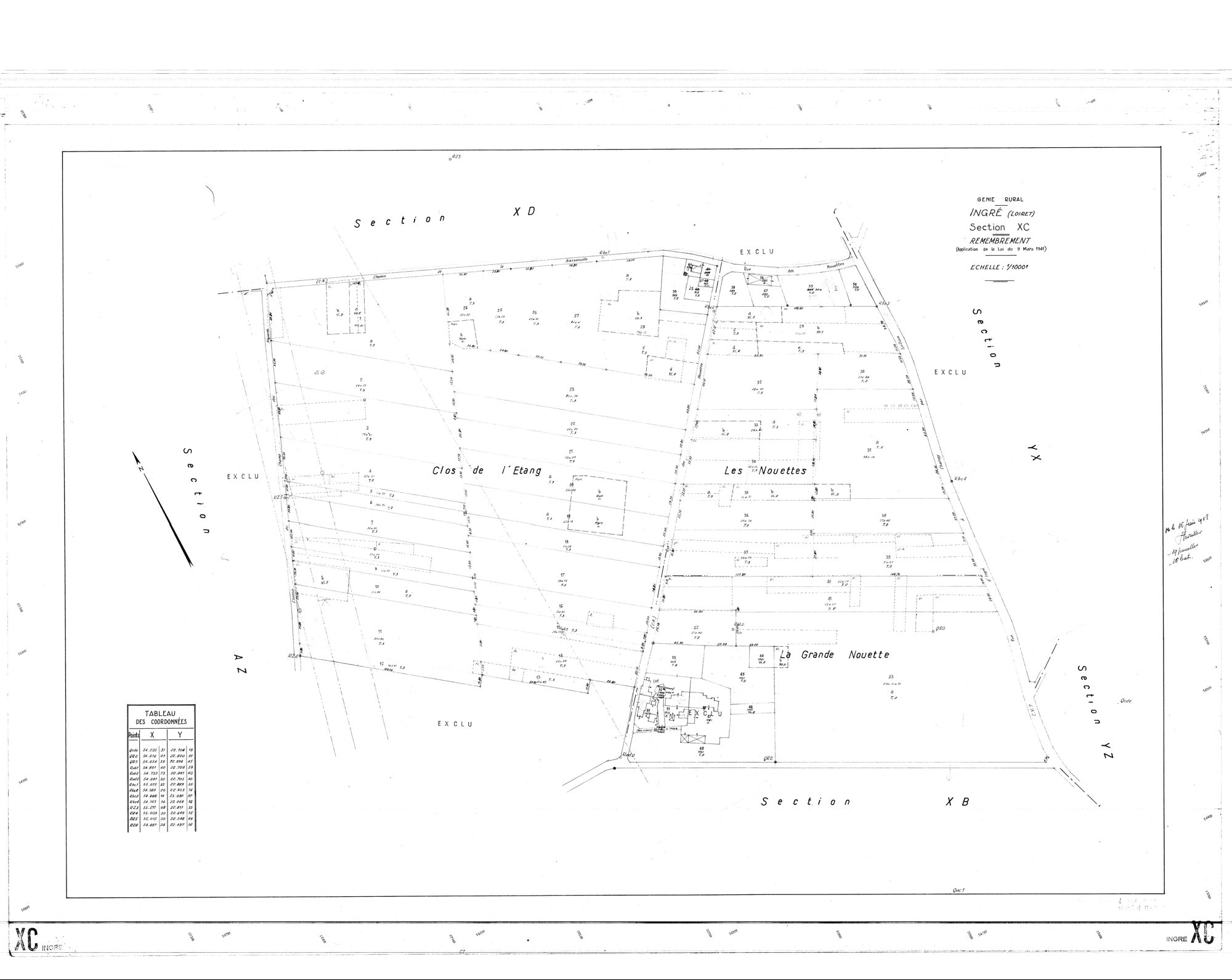Ingré - Sections