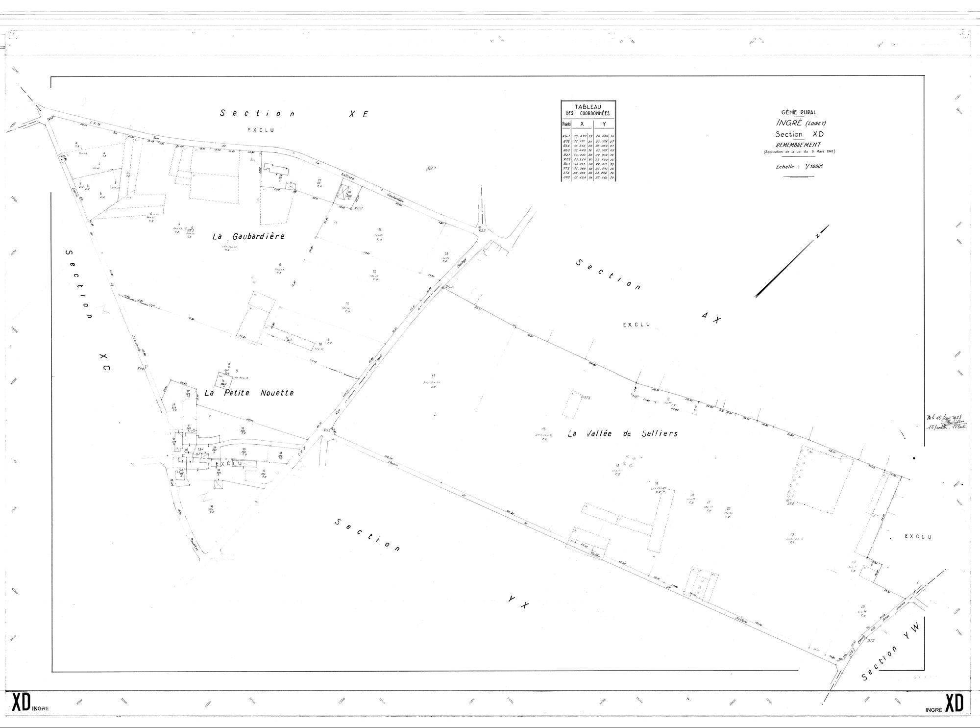 Ingré - Sections