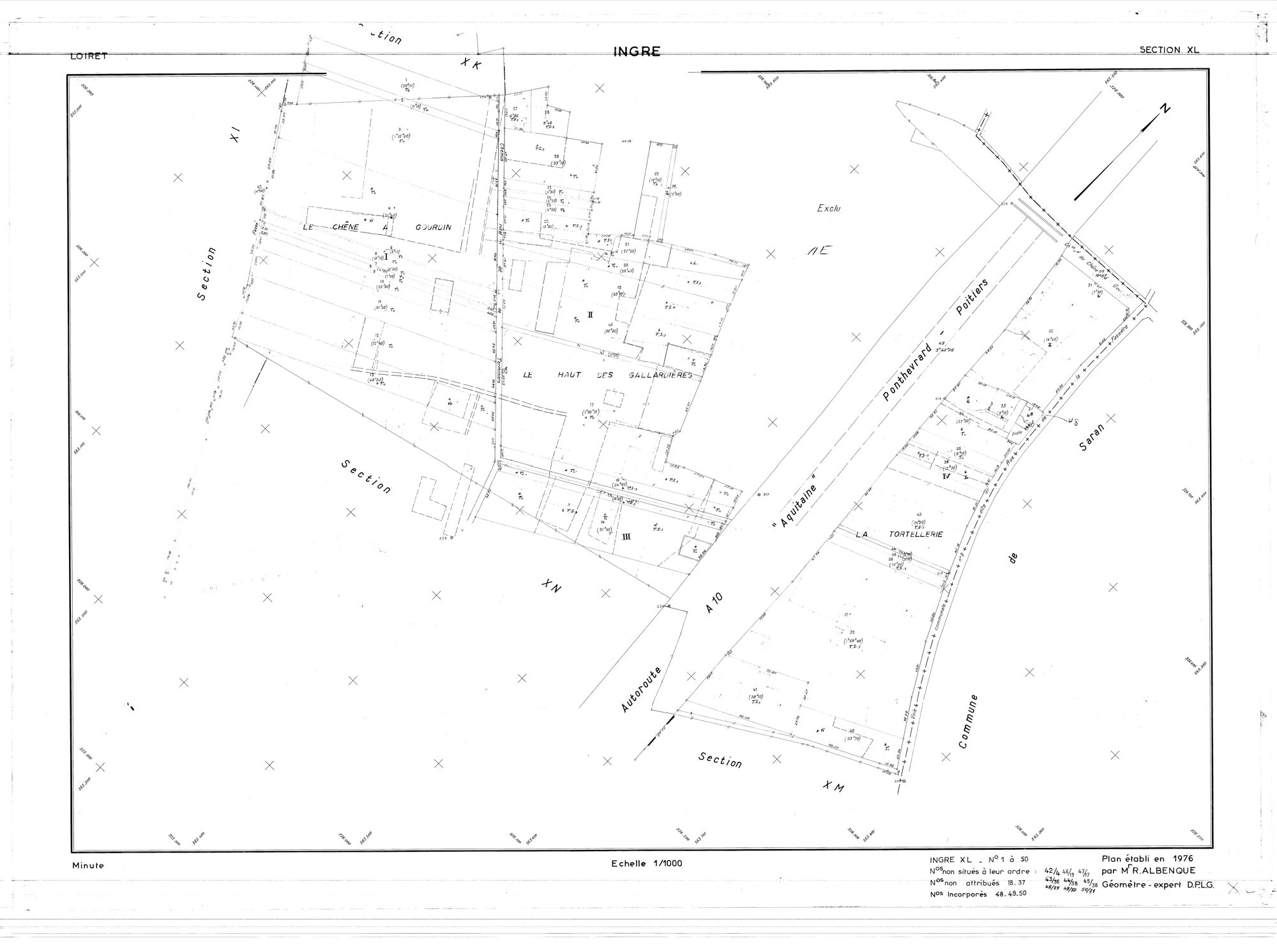 Ingré - Sections