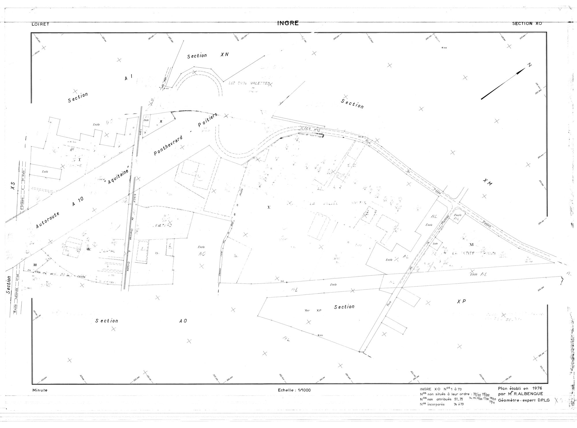 Ingré - Sections