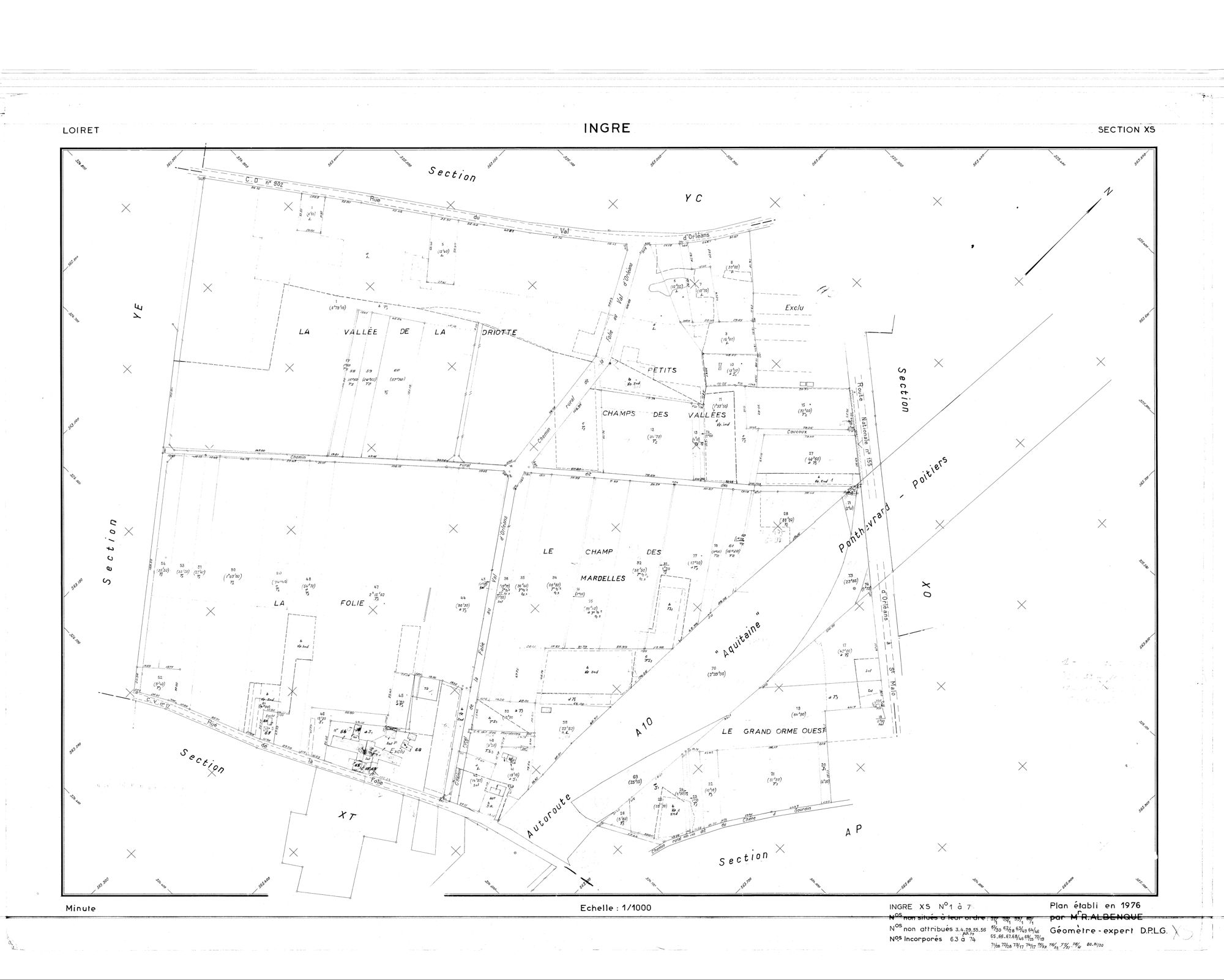 Ingré - Sections