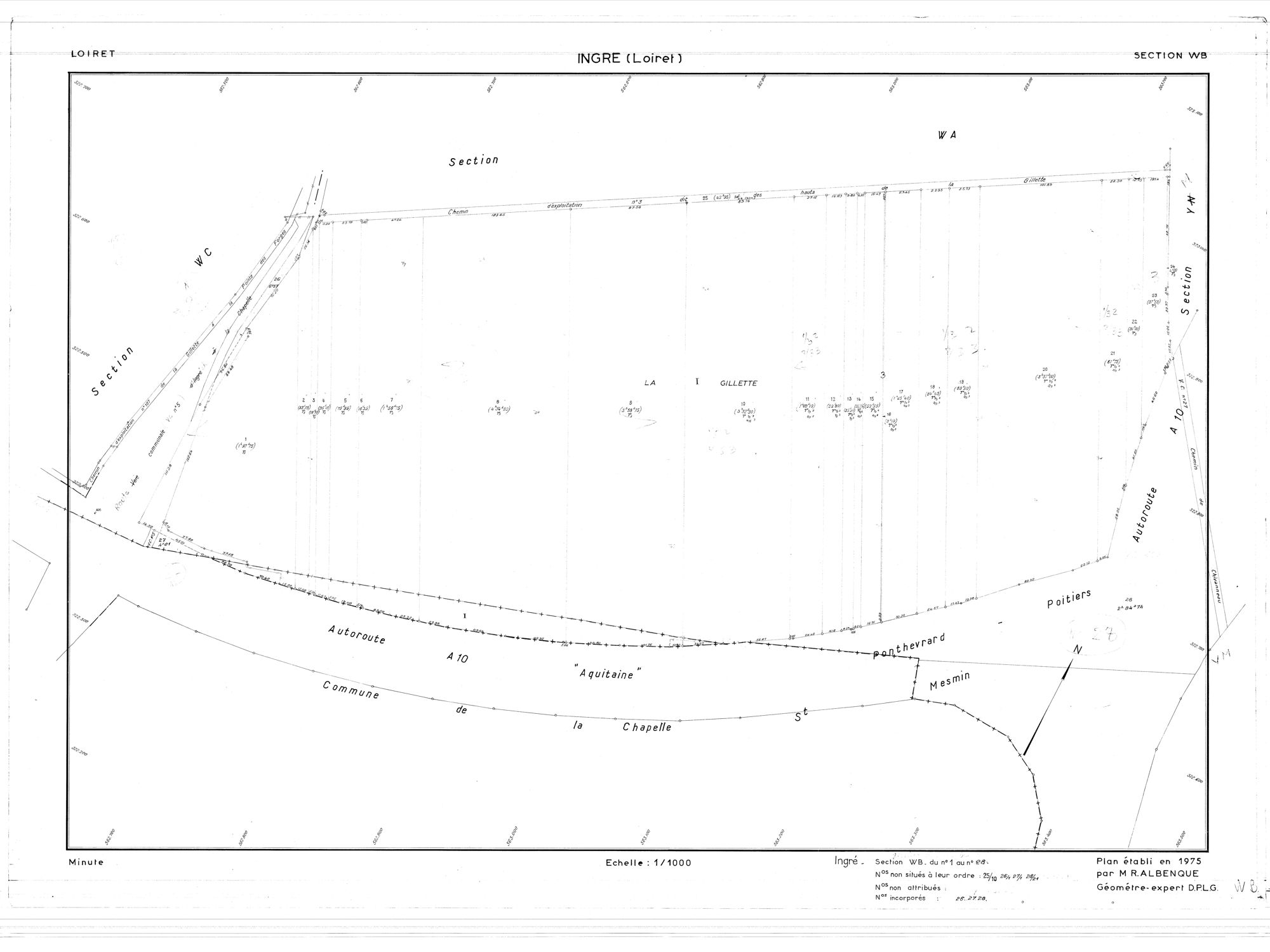 Ingré - Sections