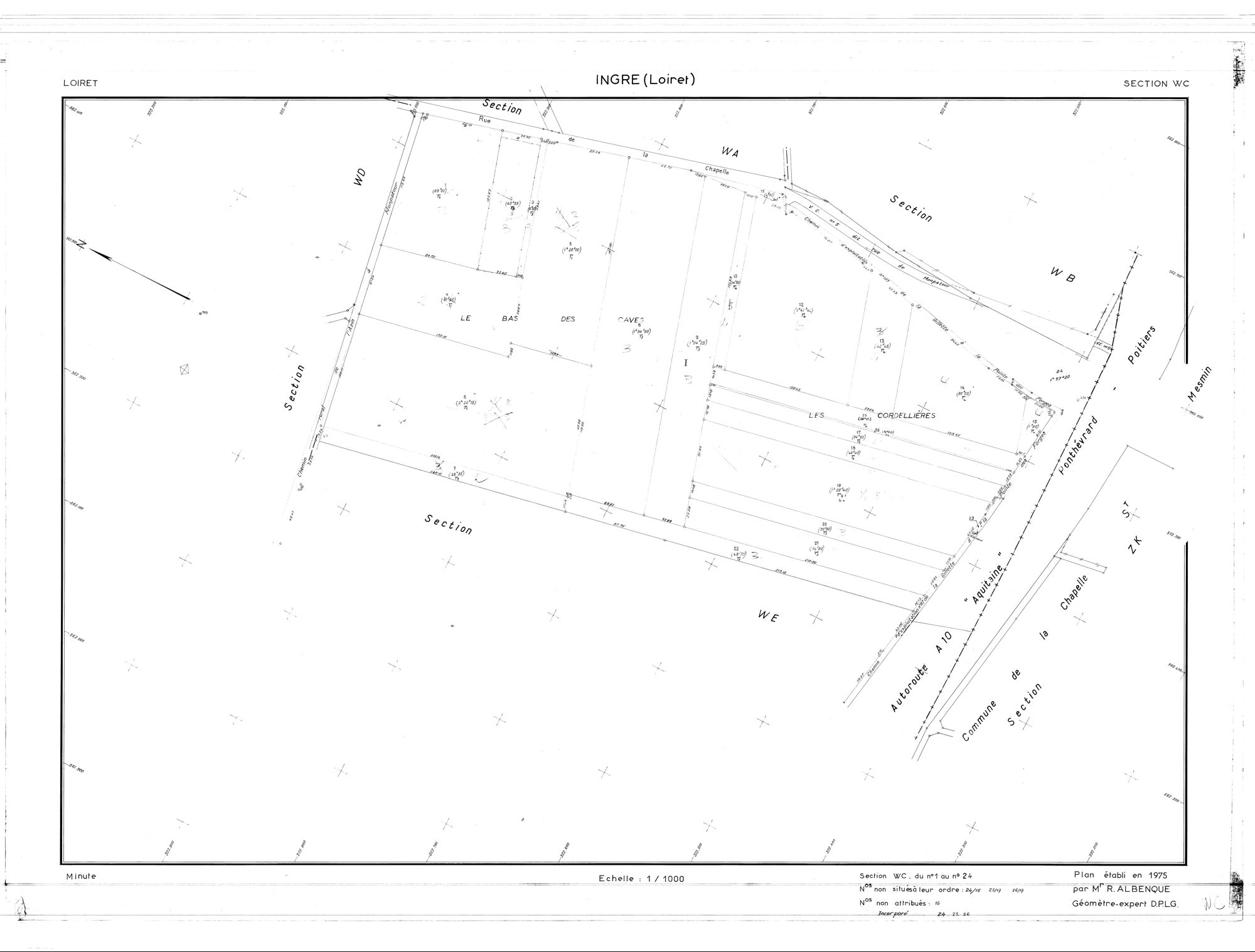 Ingré - Sections
