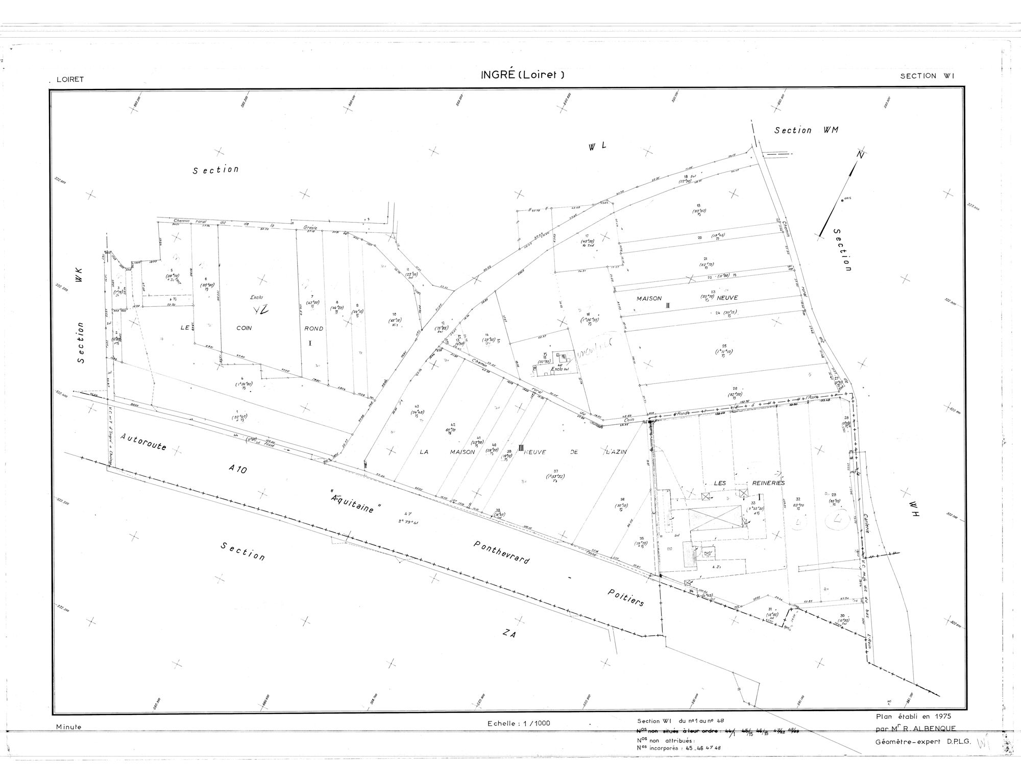 Ingré - Sections