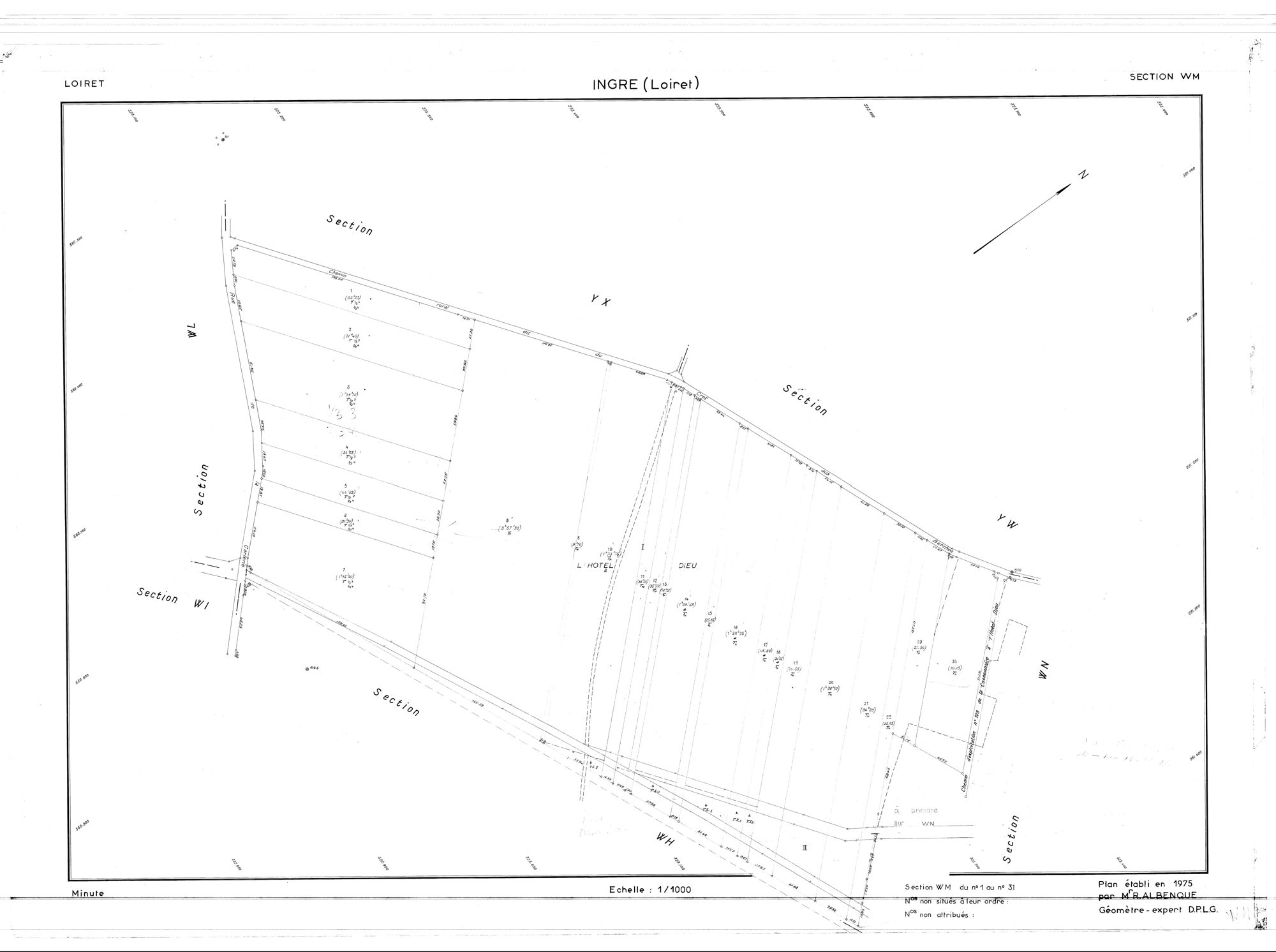 Ingré - Sections
