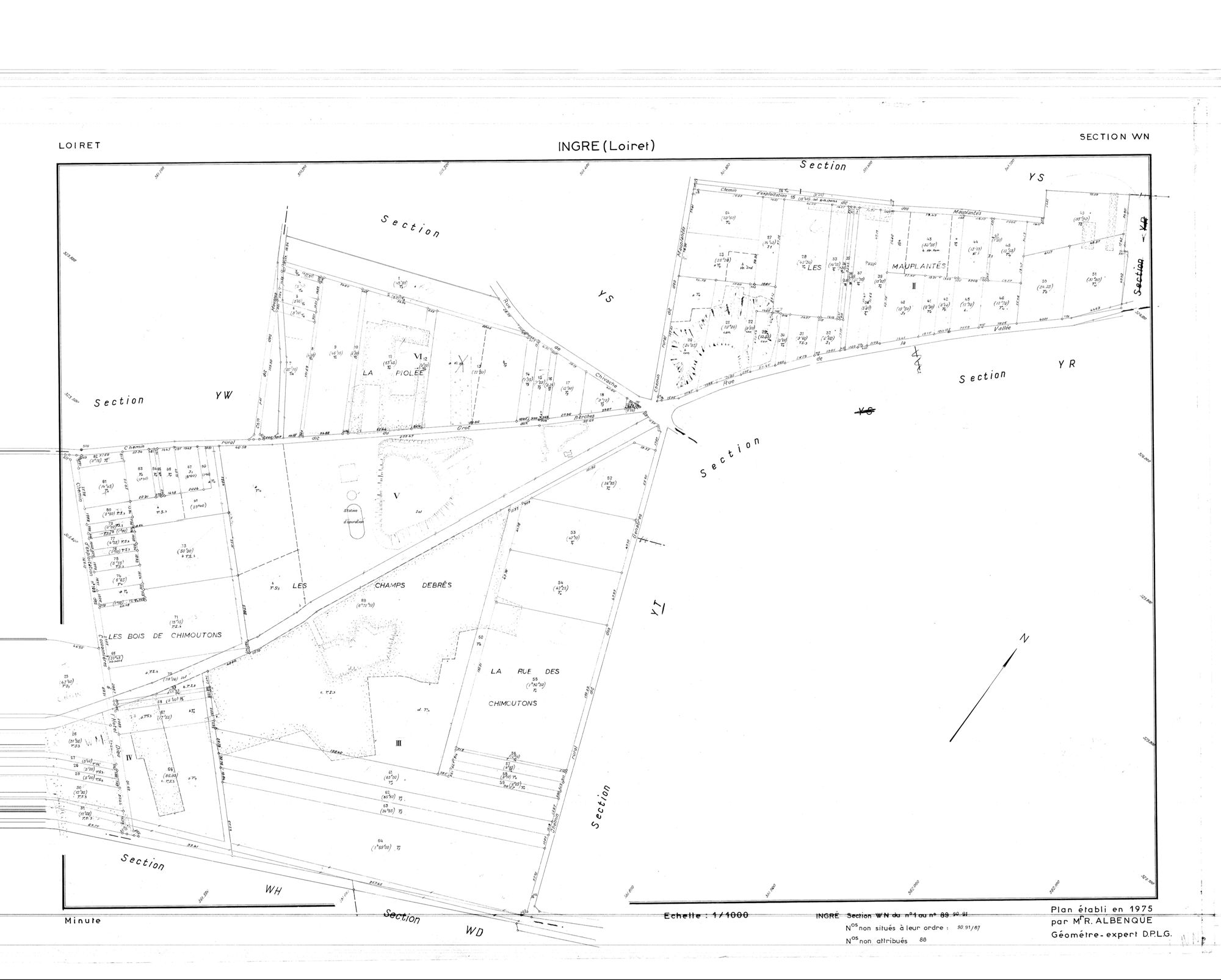 Ingré - Sections