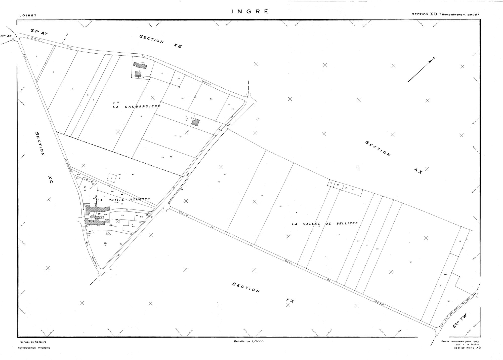 Ingré - Sections