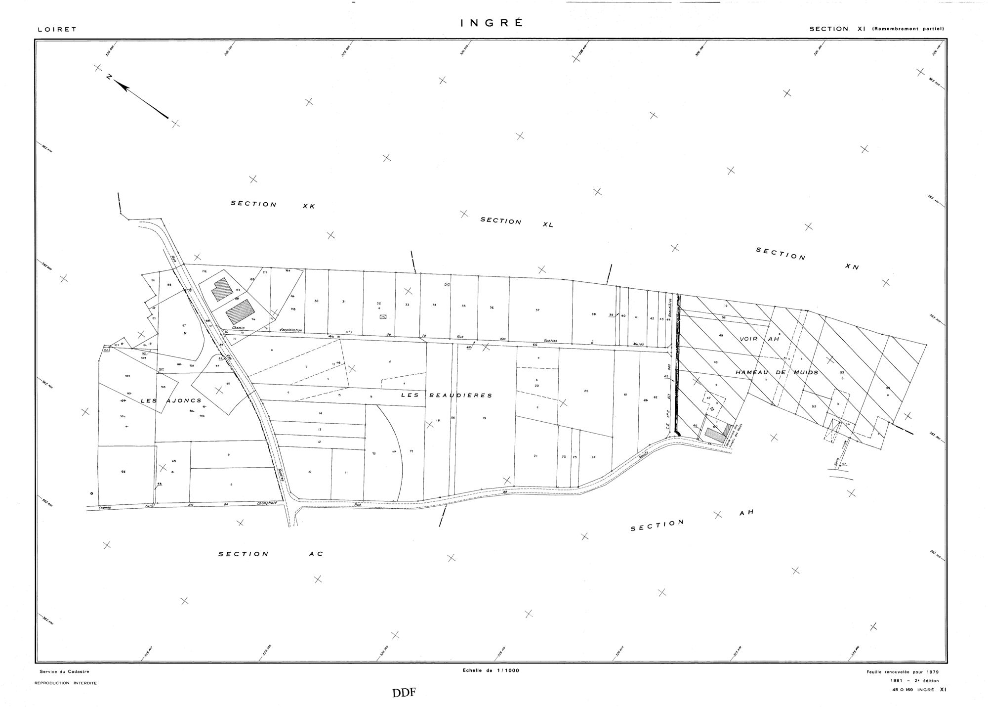 Ingré - Sections