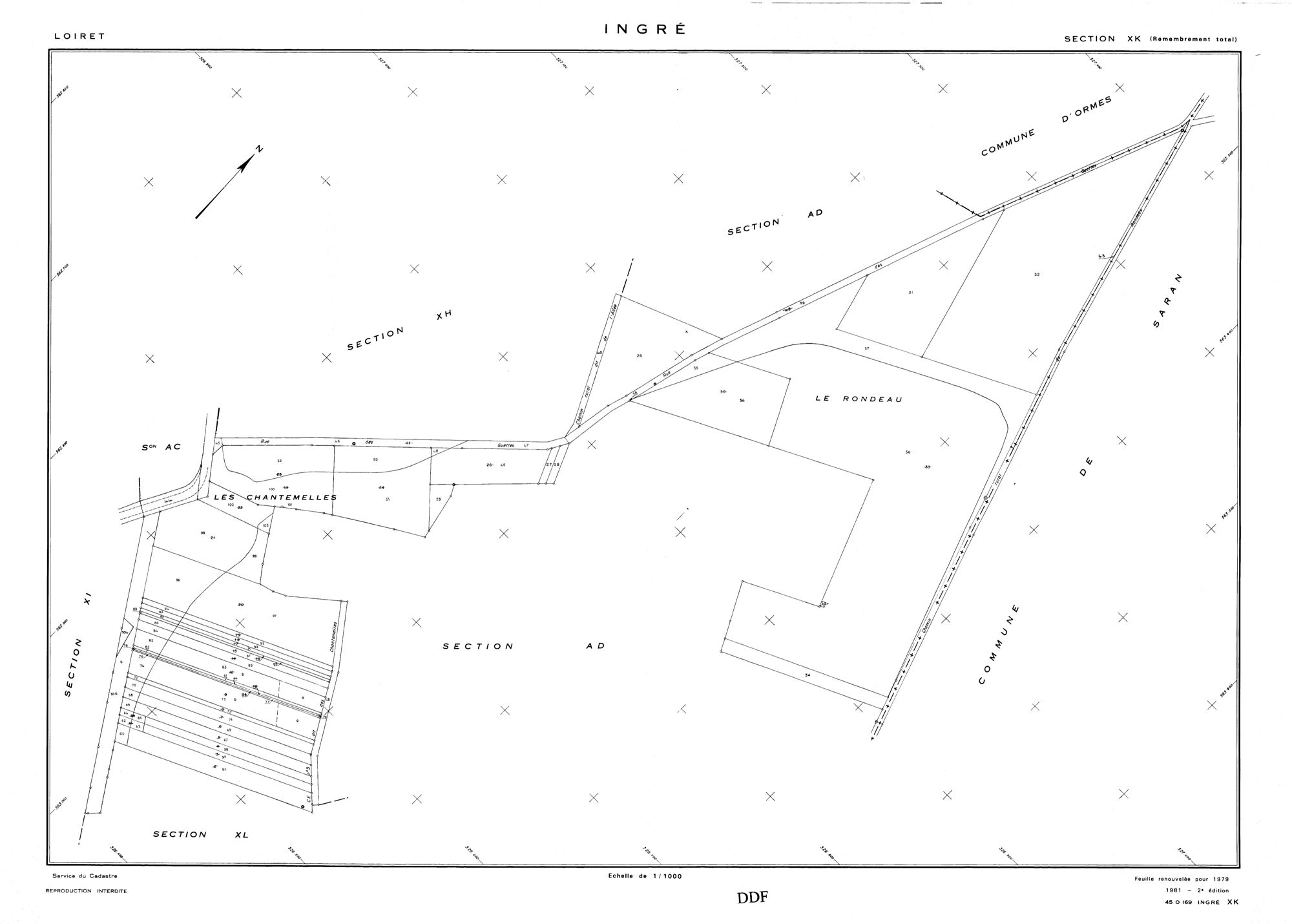 Ingré - Sections