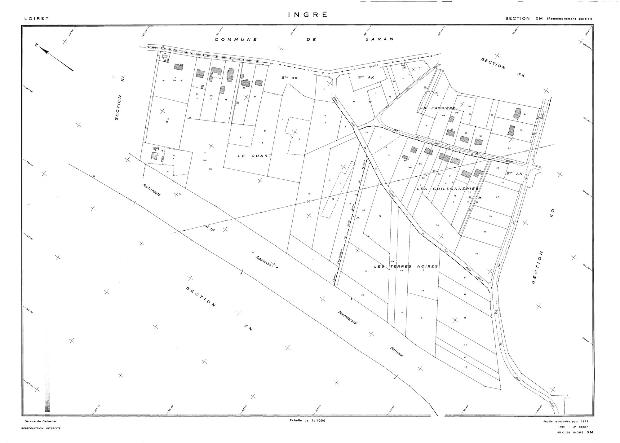 Ingré - Sections