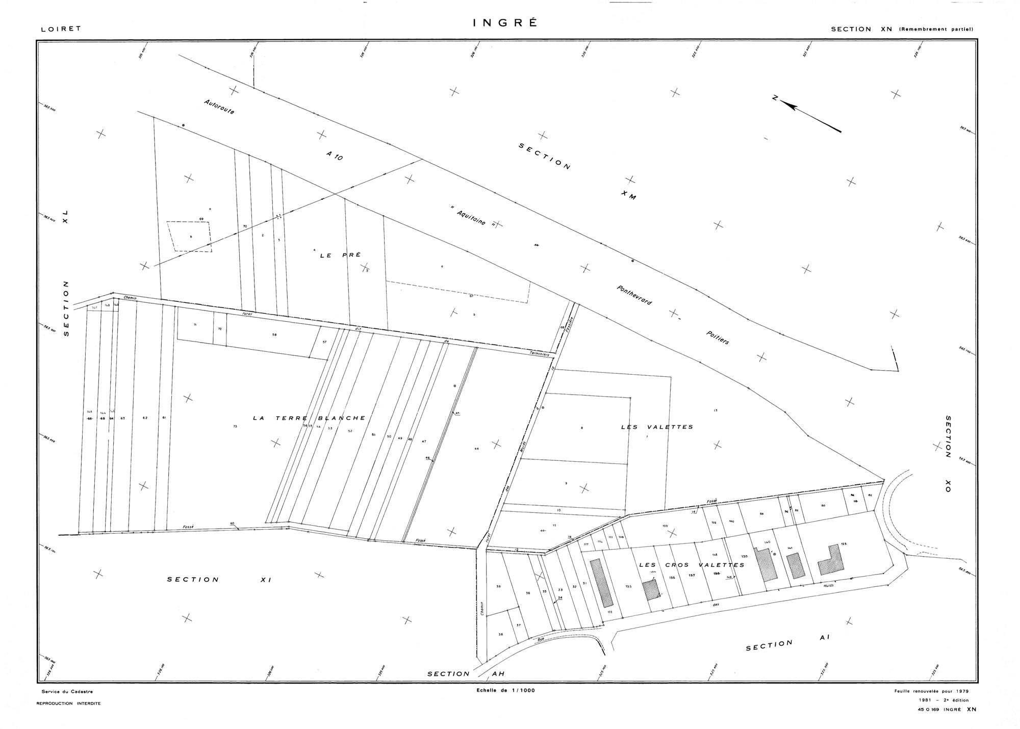 Ingré - Sections