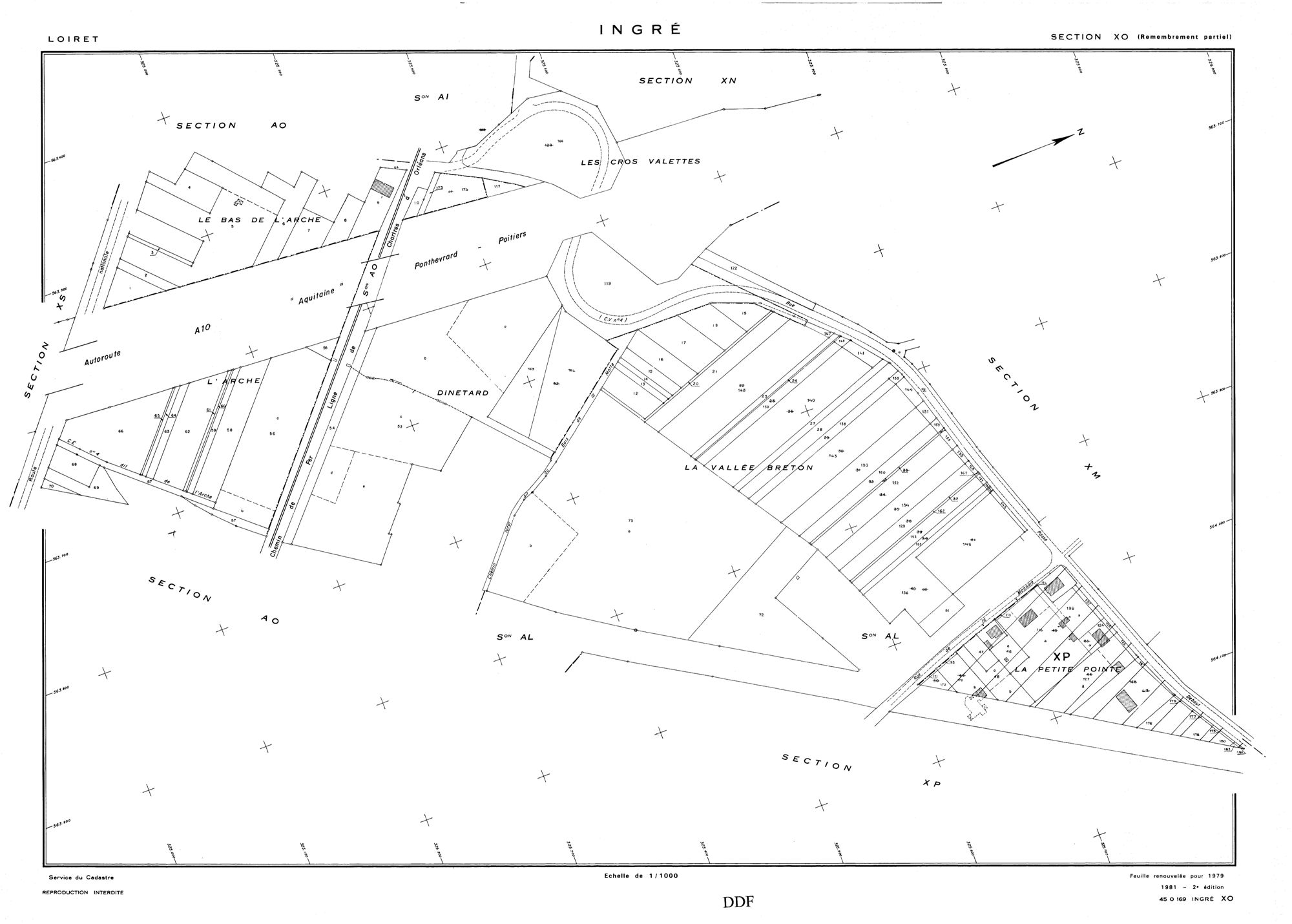 Ingré - Sections