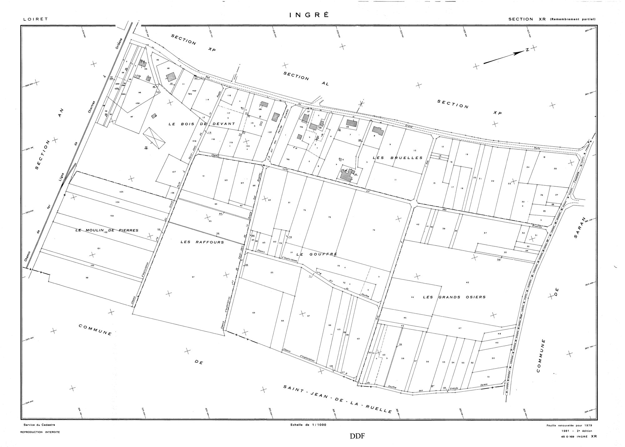 Ingré - Sections