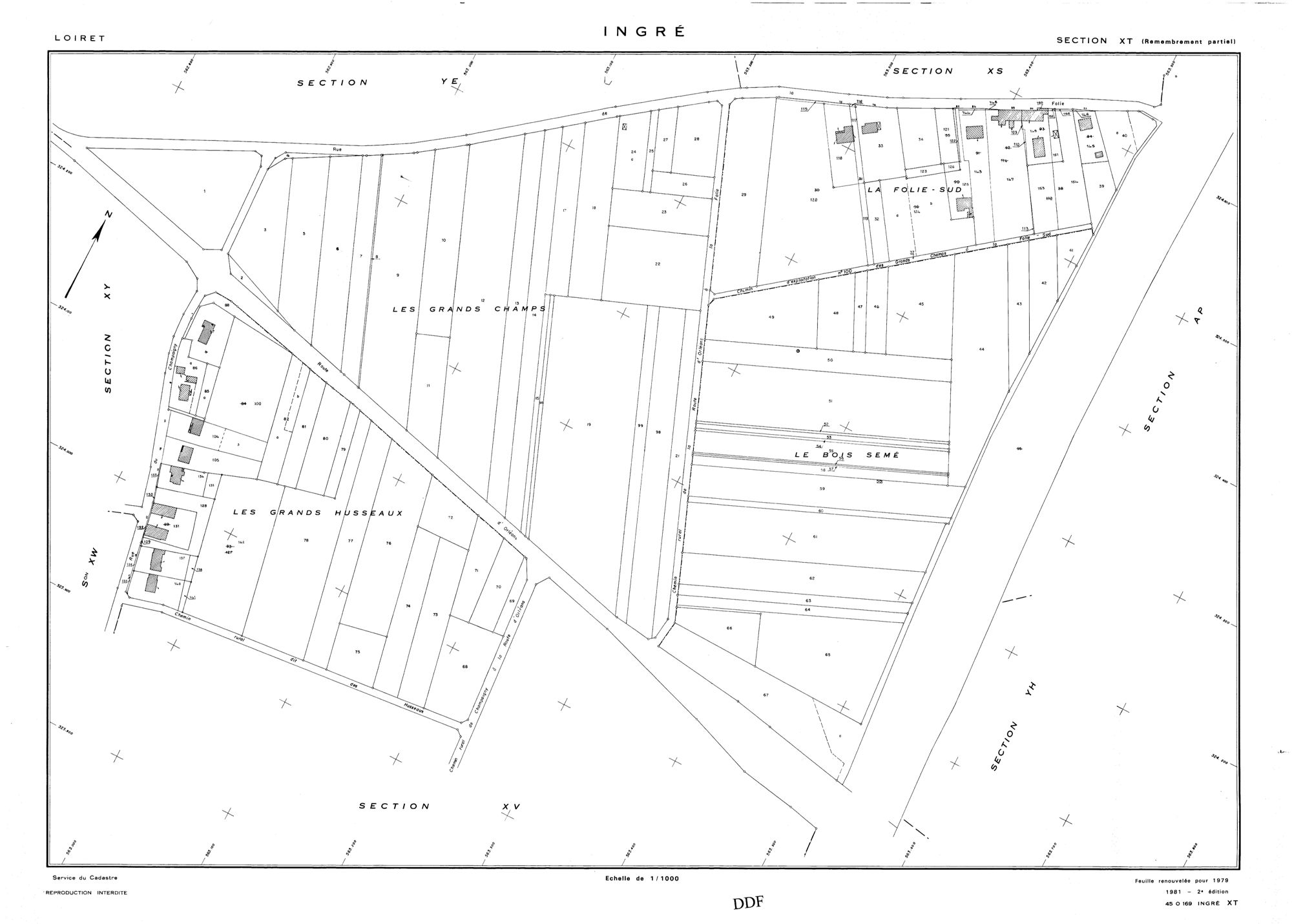 Ingré - Sections