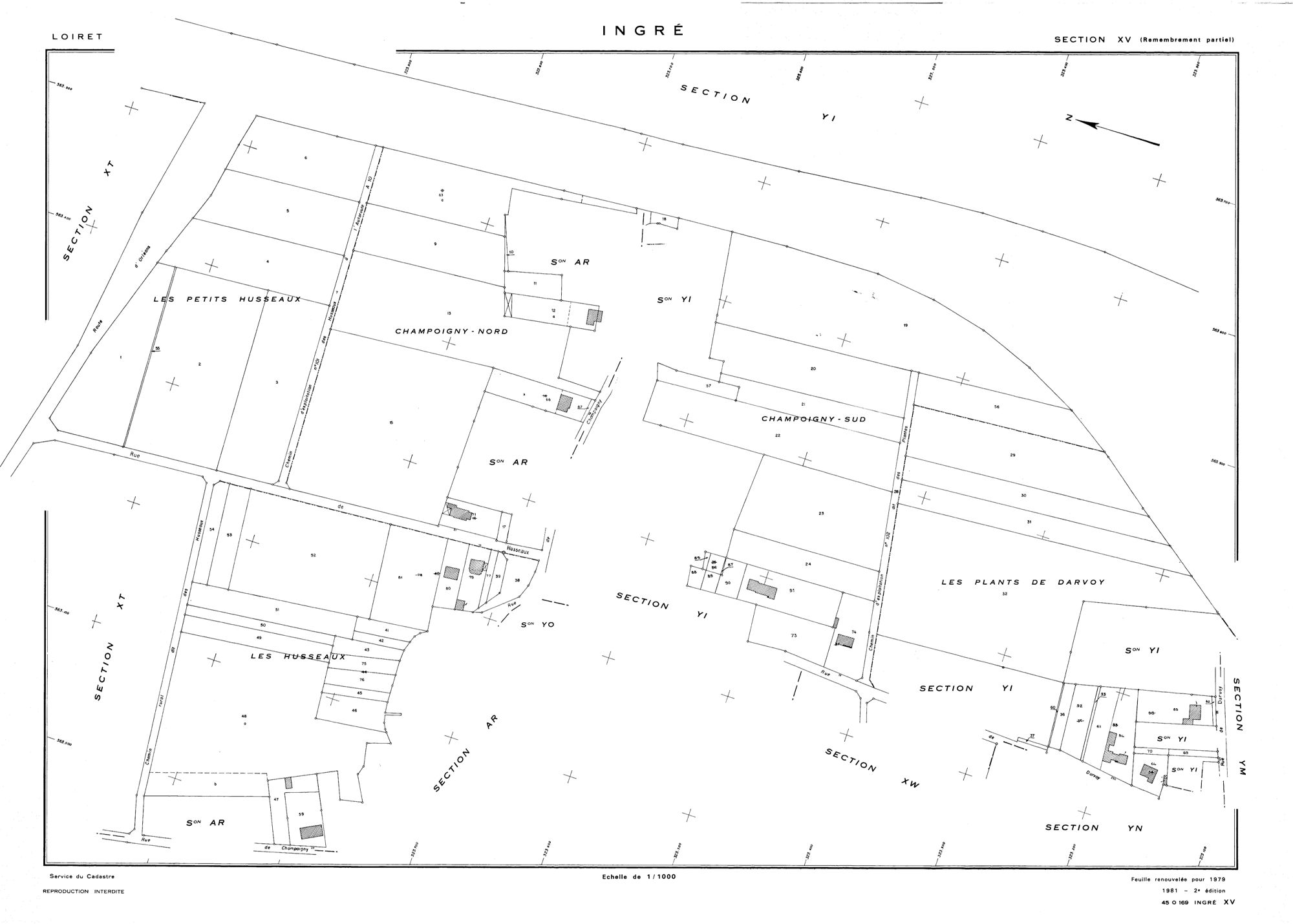 Ingré - Sections