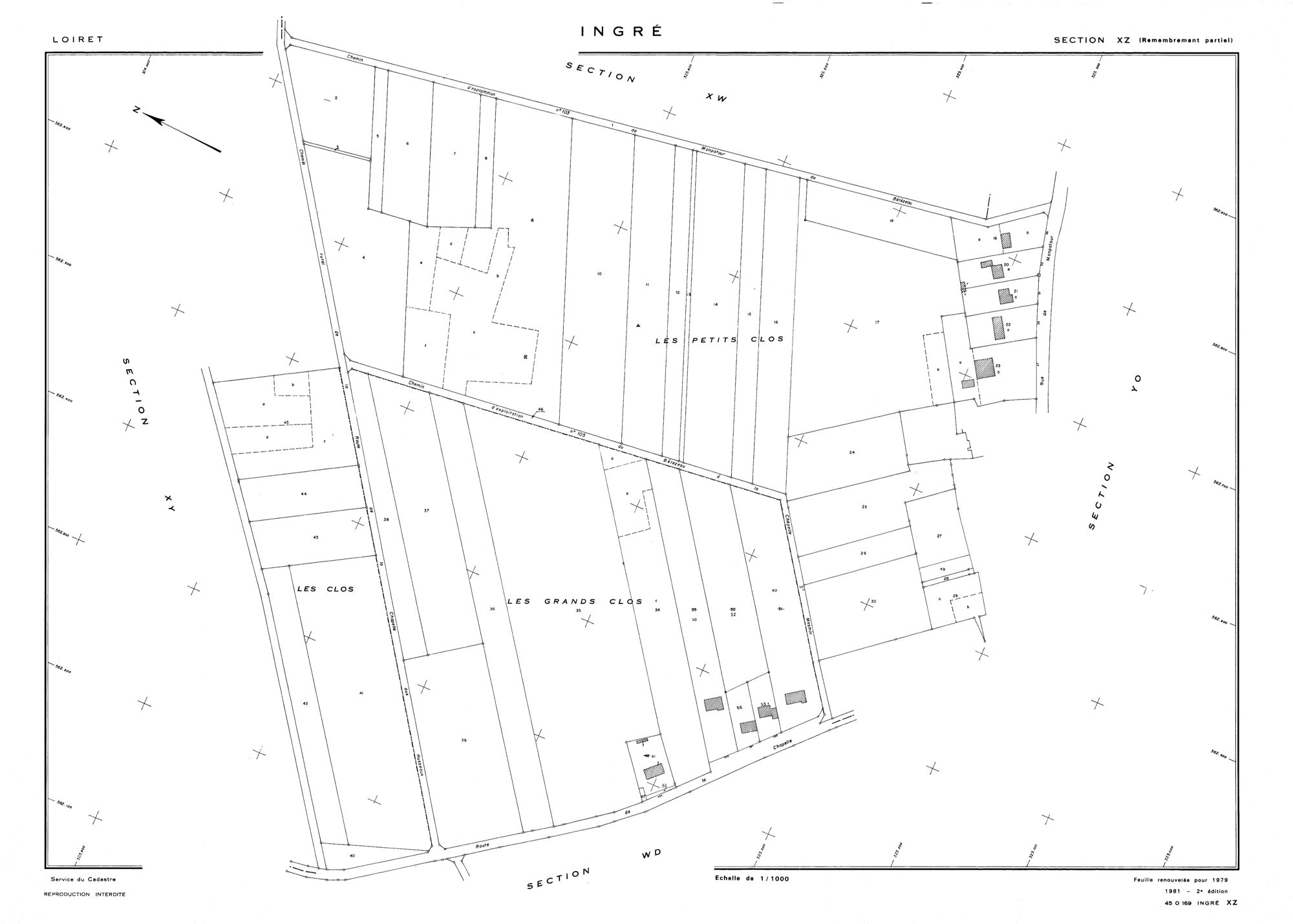 Ingré - Sections
