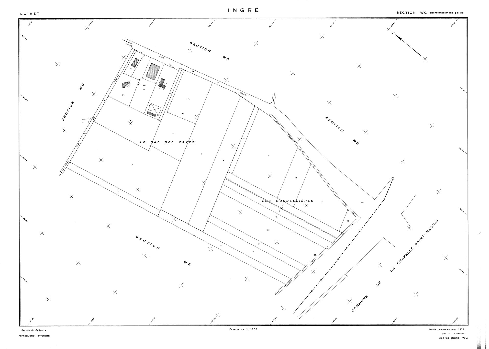 Ingré - Sections
