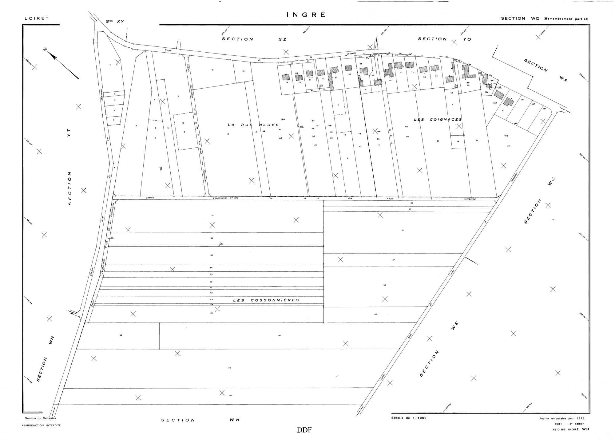 Ingré - Sections