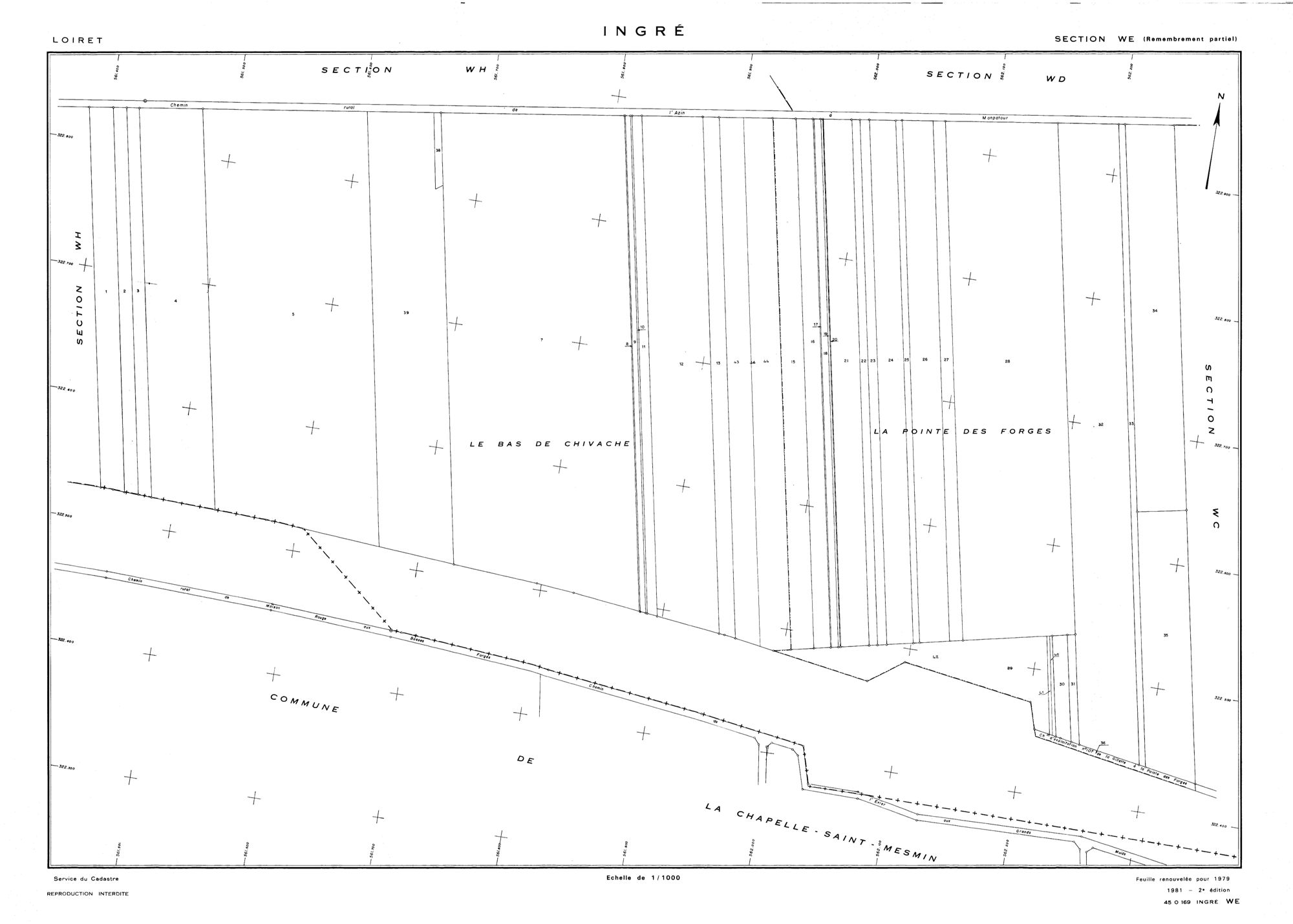 Ingré - Sections