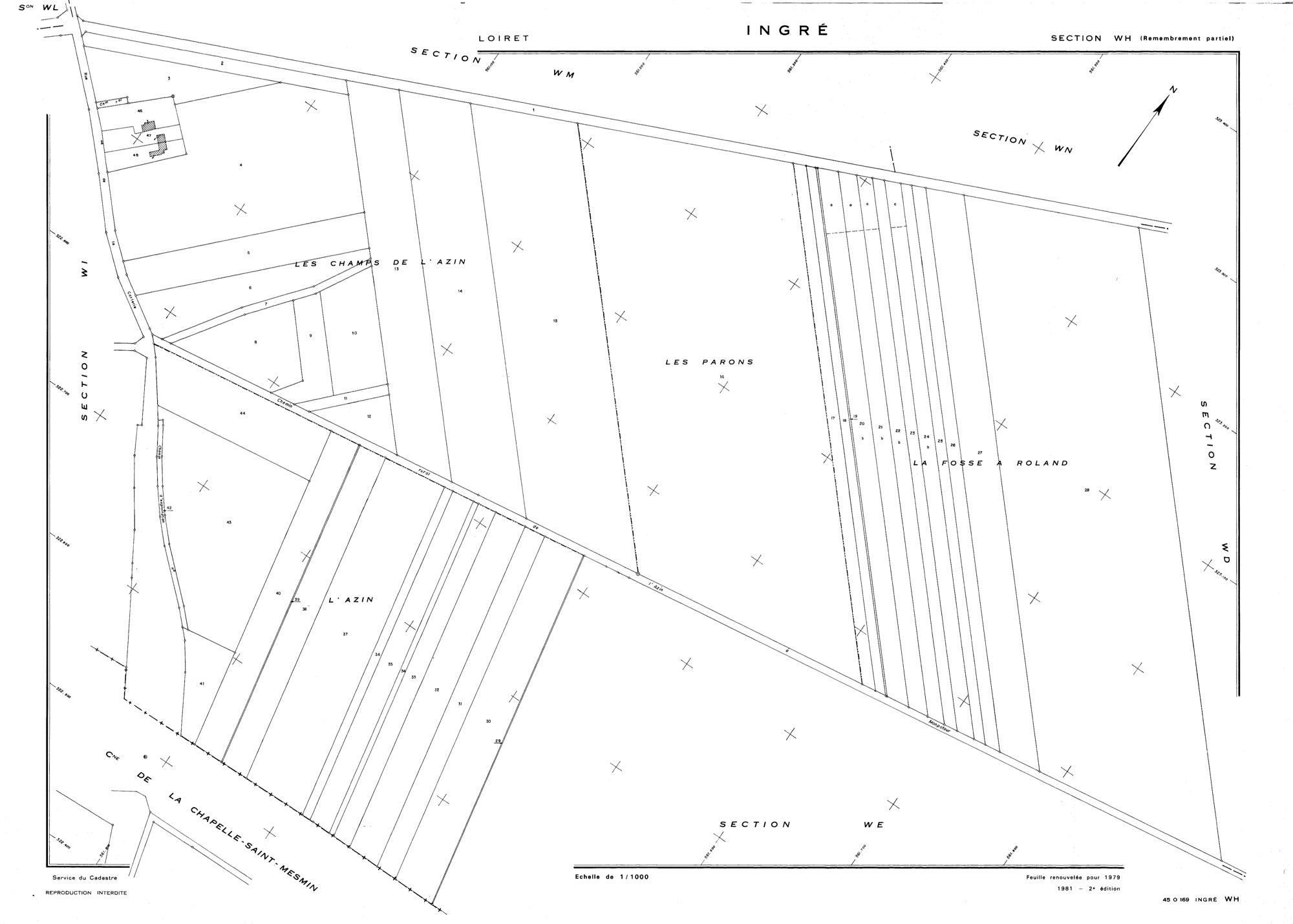 Ingré - Sections