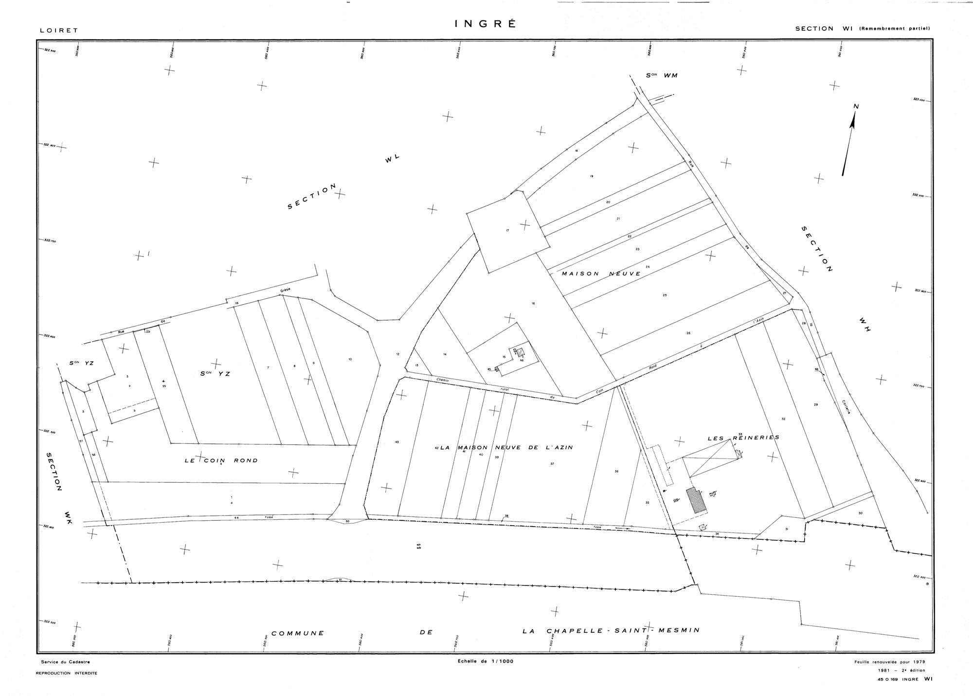 Ingré - Sections