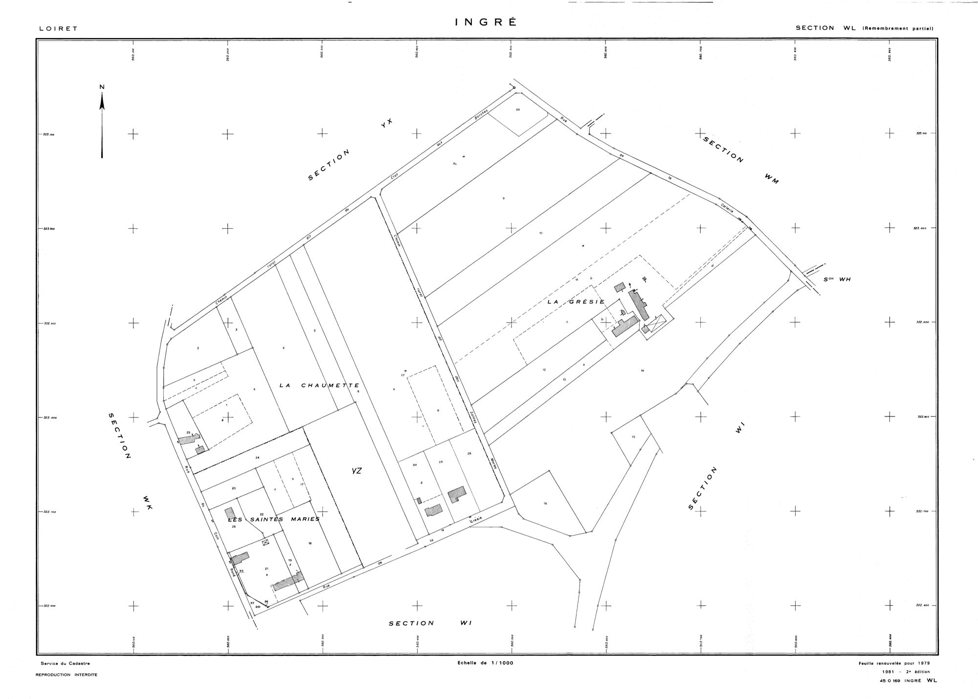 Ingré - Sections