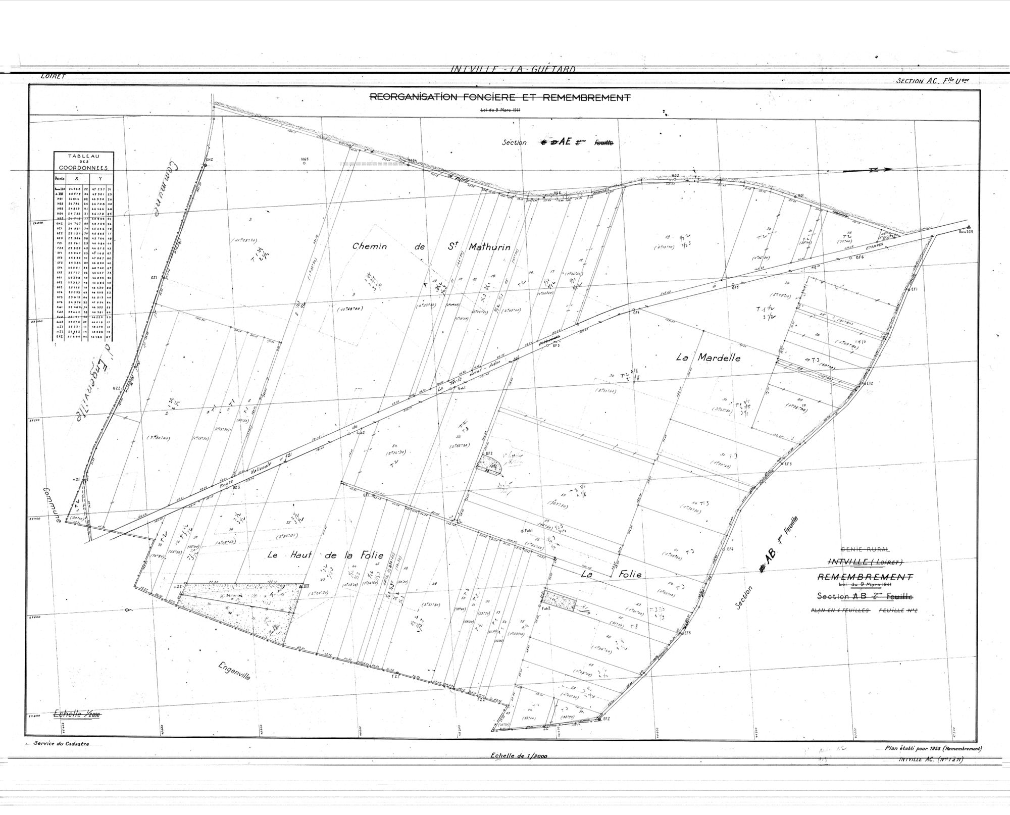 Intville-la-Guétard - Sections