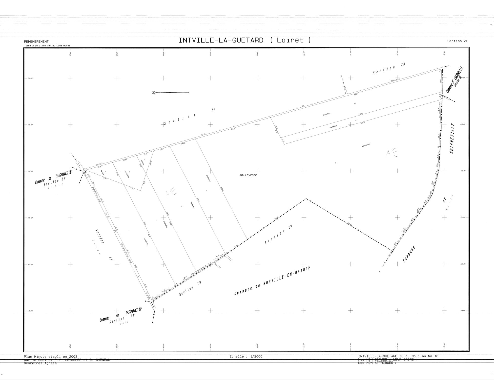 Intville-la-Guétard - Sections