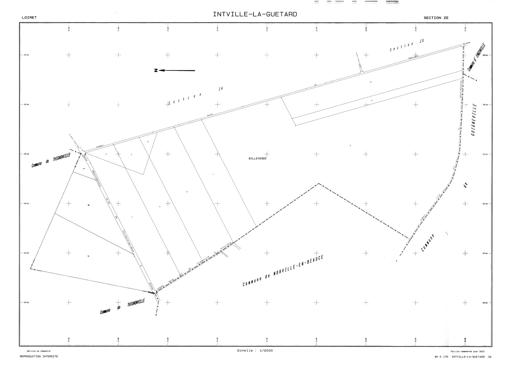 Intville-la-Guétard - Sections