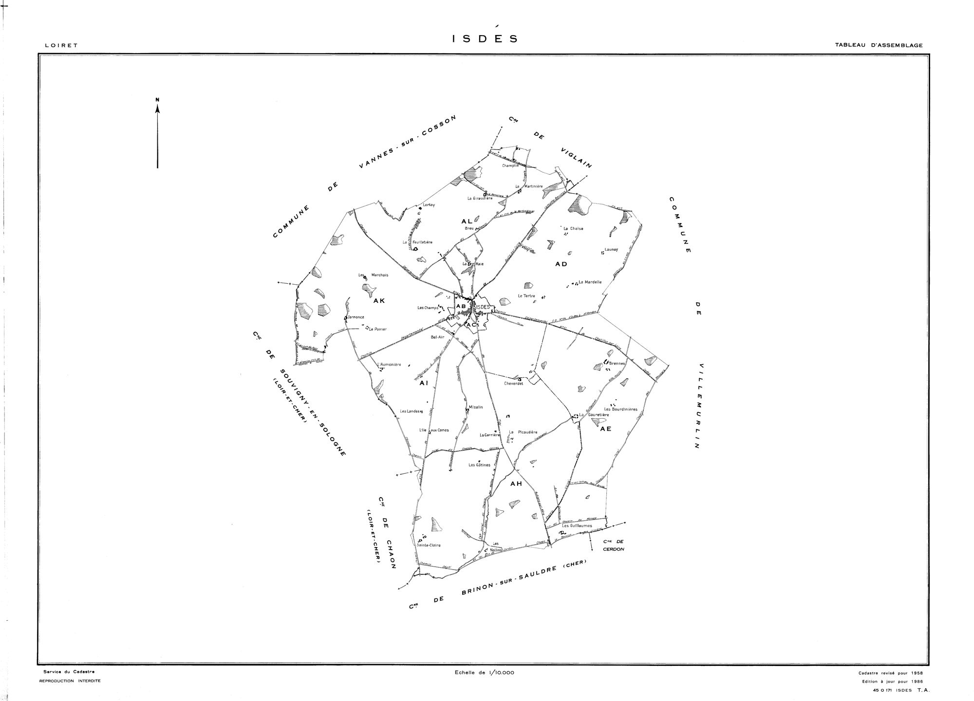 Isdes - Tableau d'assemblage