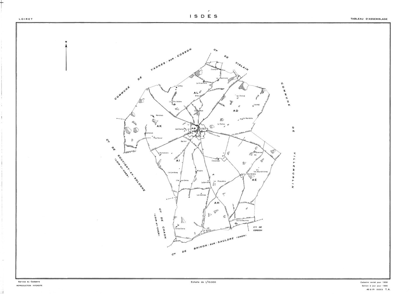 Isdes - Tableau d'assemblage