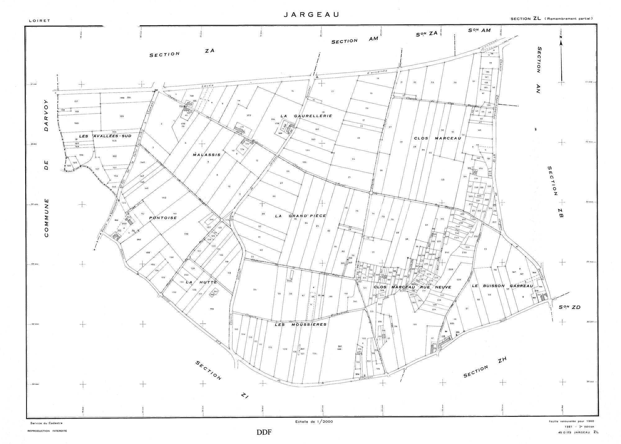 Jargeau - Sections